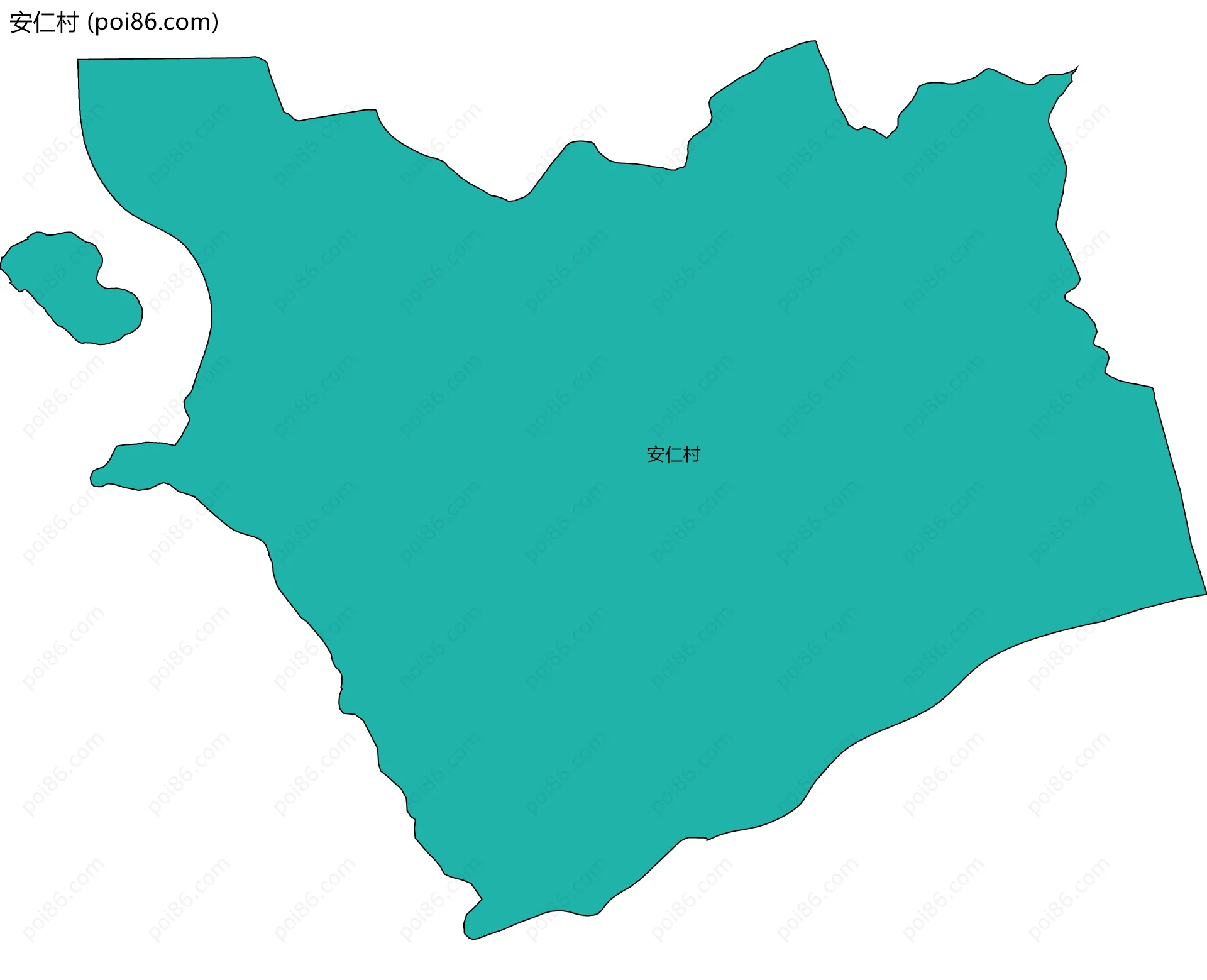 安仁村边界地图