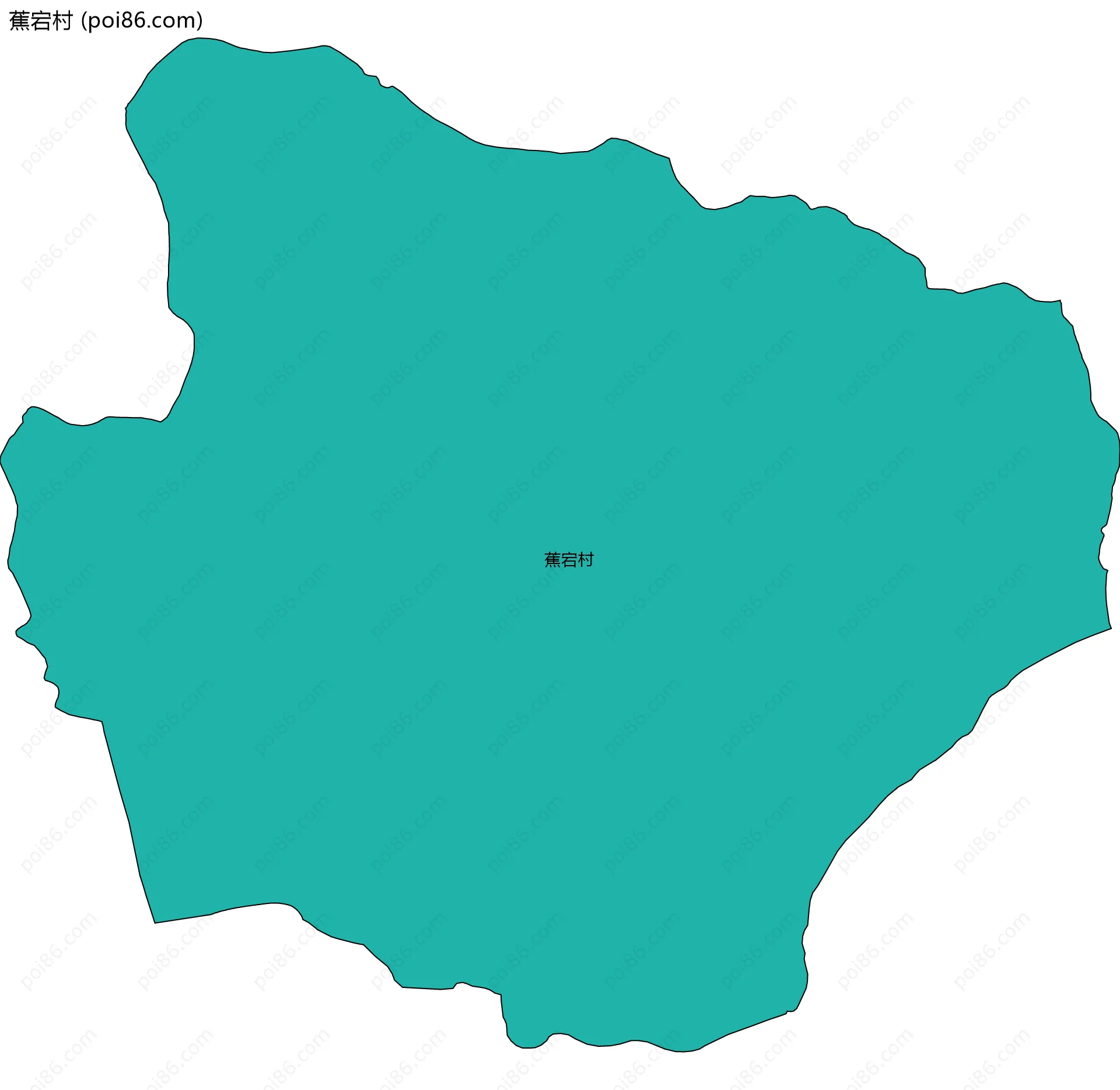 蕉宕村边界地图