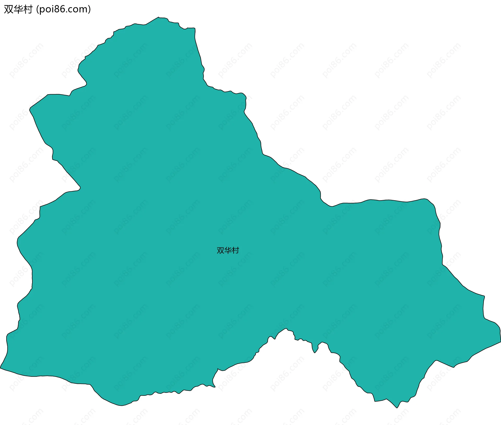 双华村边界地图