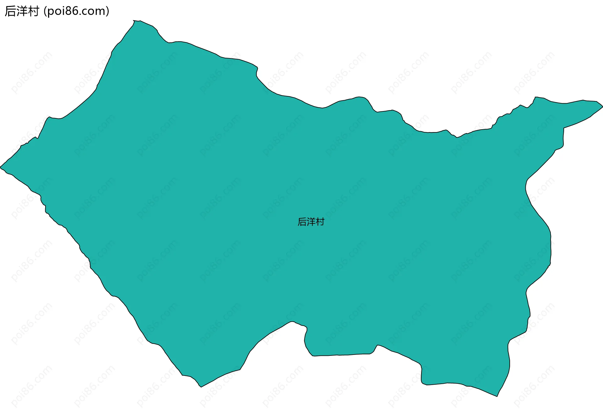 后洋村边界地图