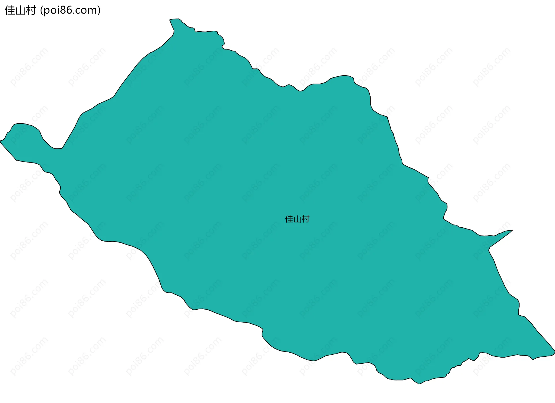 佳山村边界地图