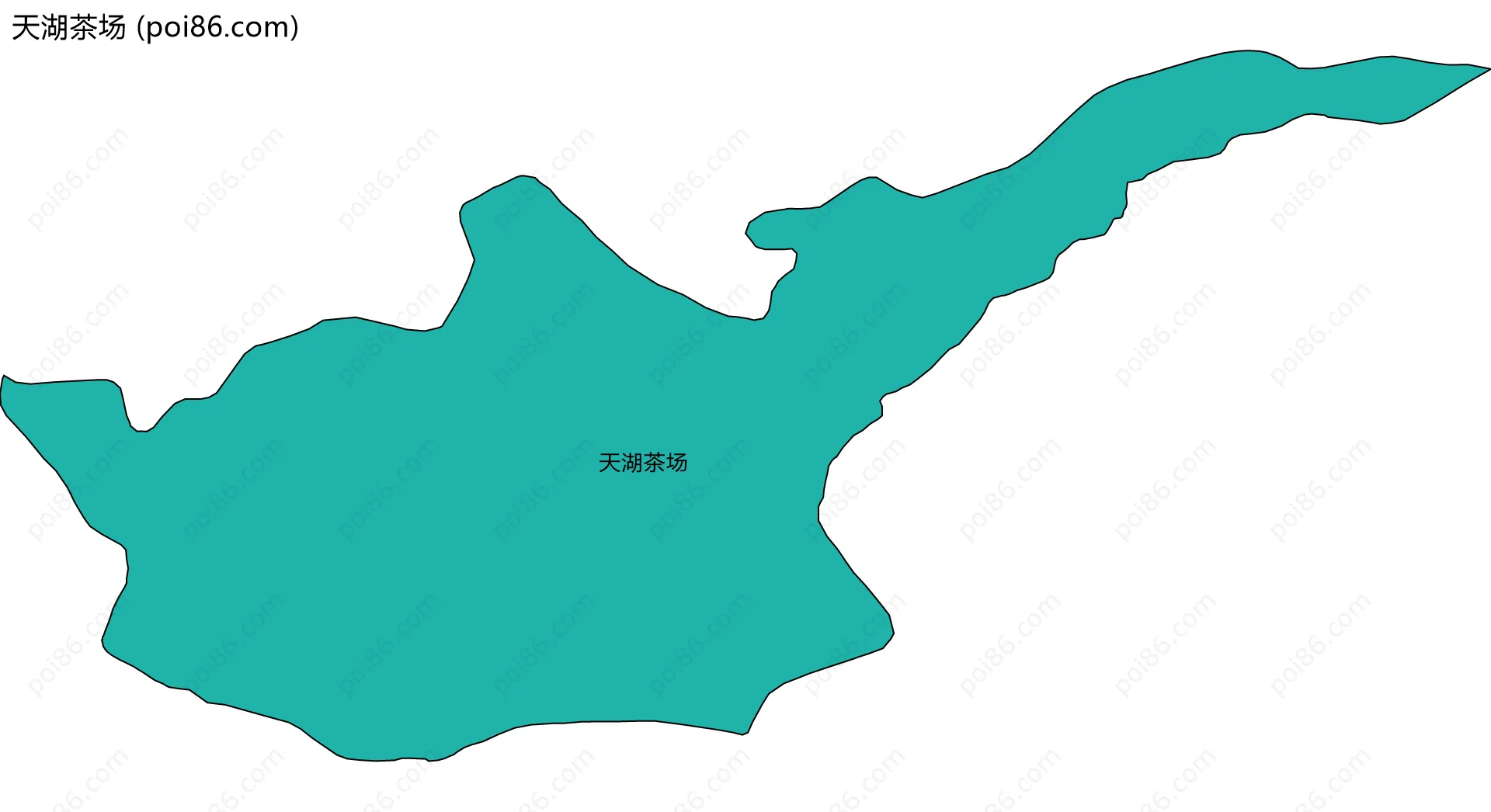 天湖茶场边界地图