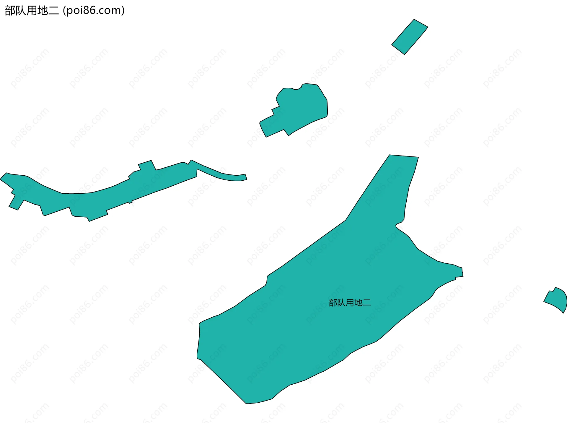 部队用地二边界地图
