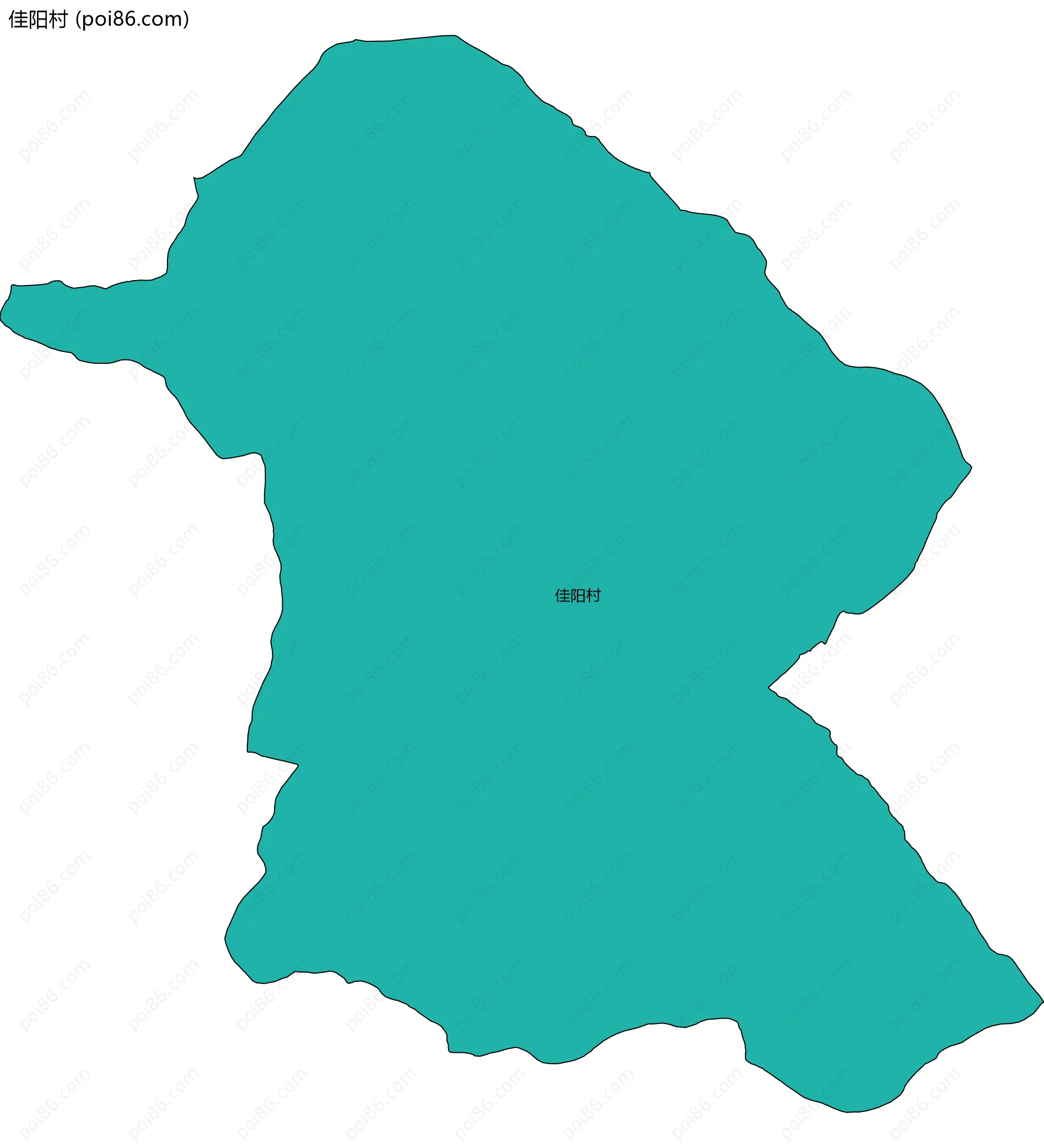 佳阳村边界地图