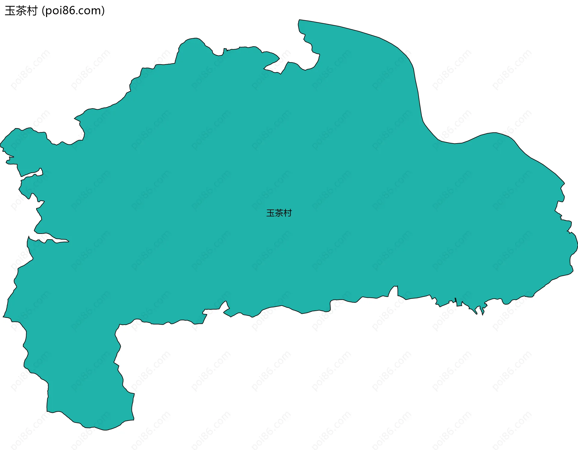 玉茶村边界地图
