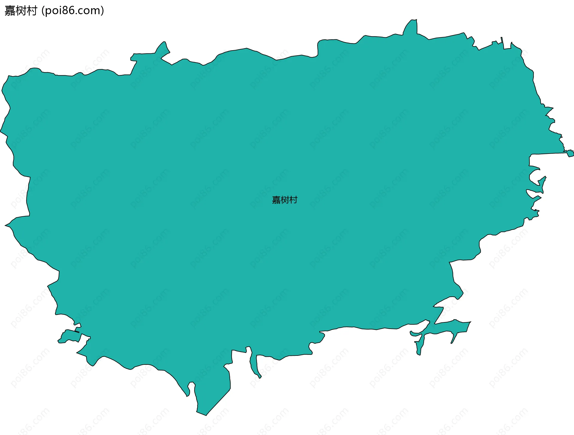 嘉树村边界地图