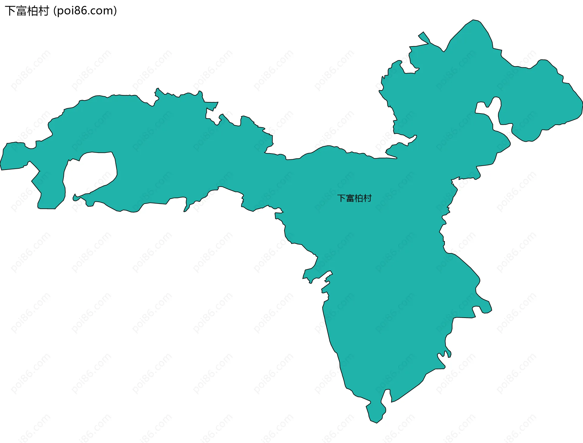 下富柏村边界地图