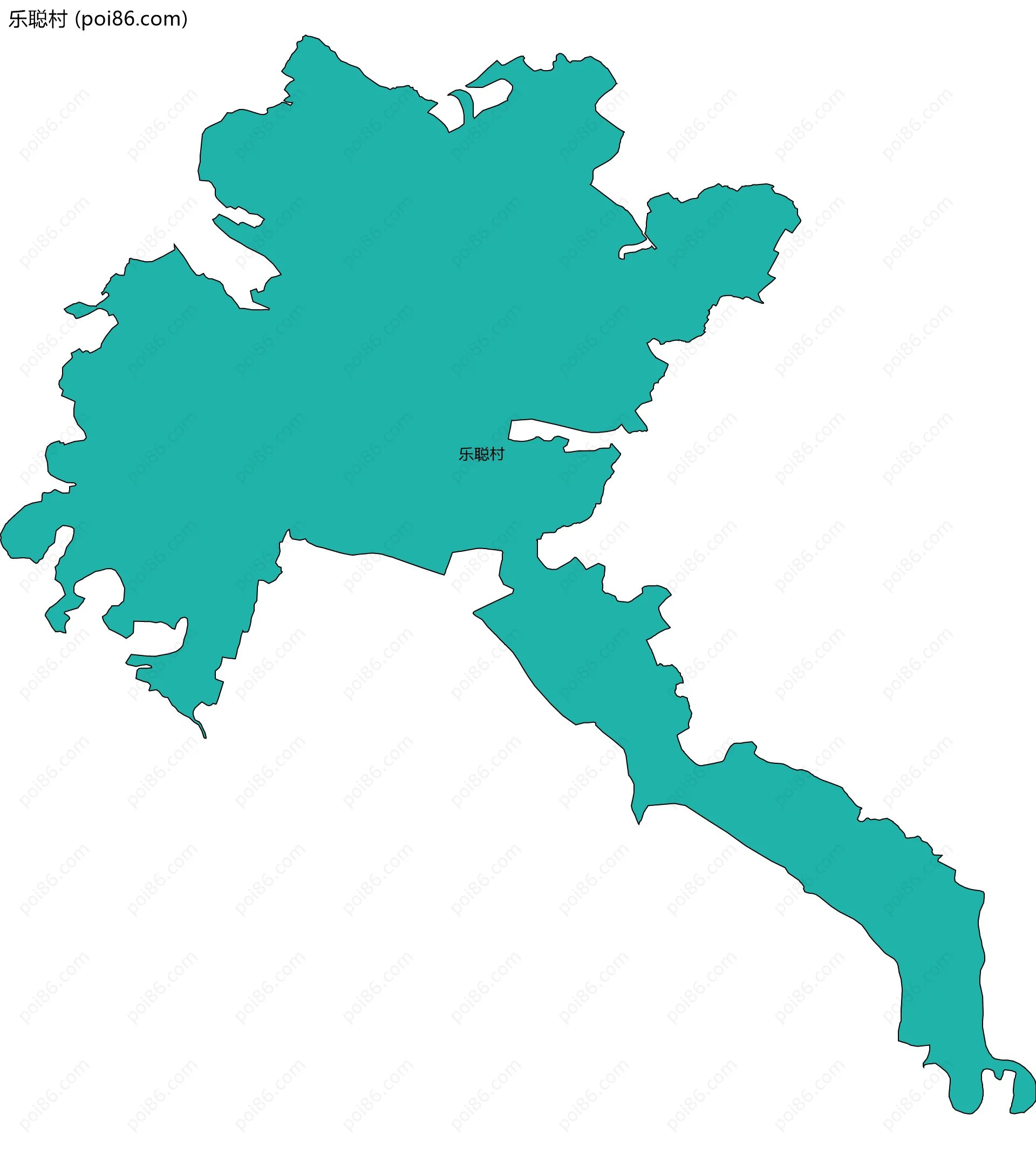 乐聪村边界地图