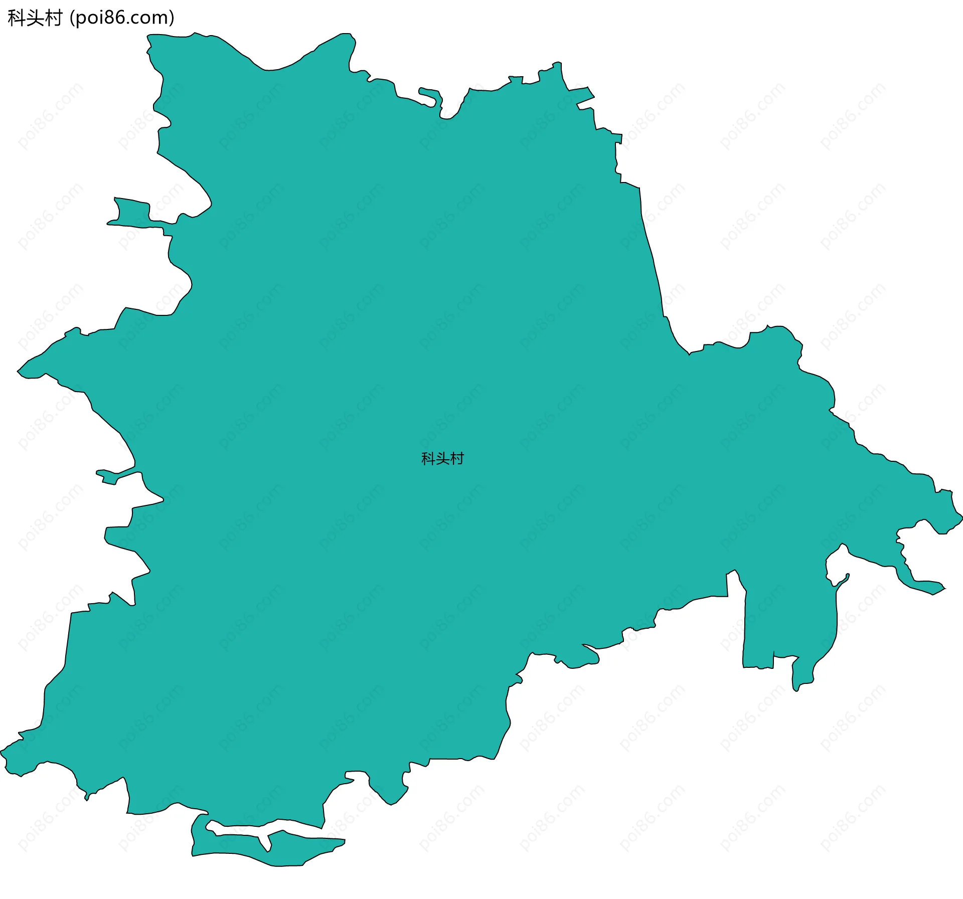 科头村边界地图