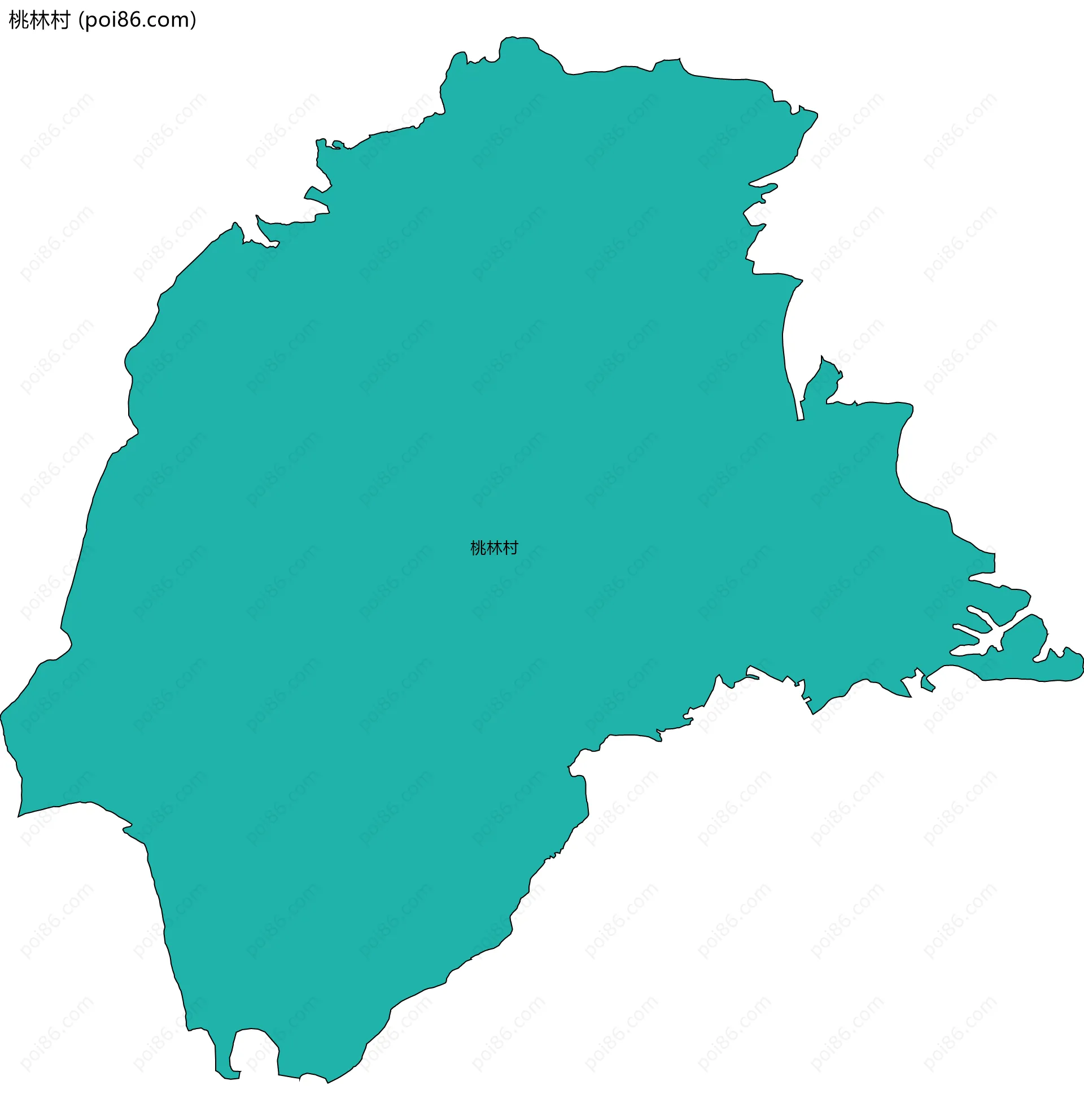 桃林村边界地图