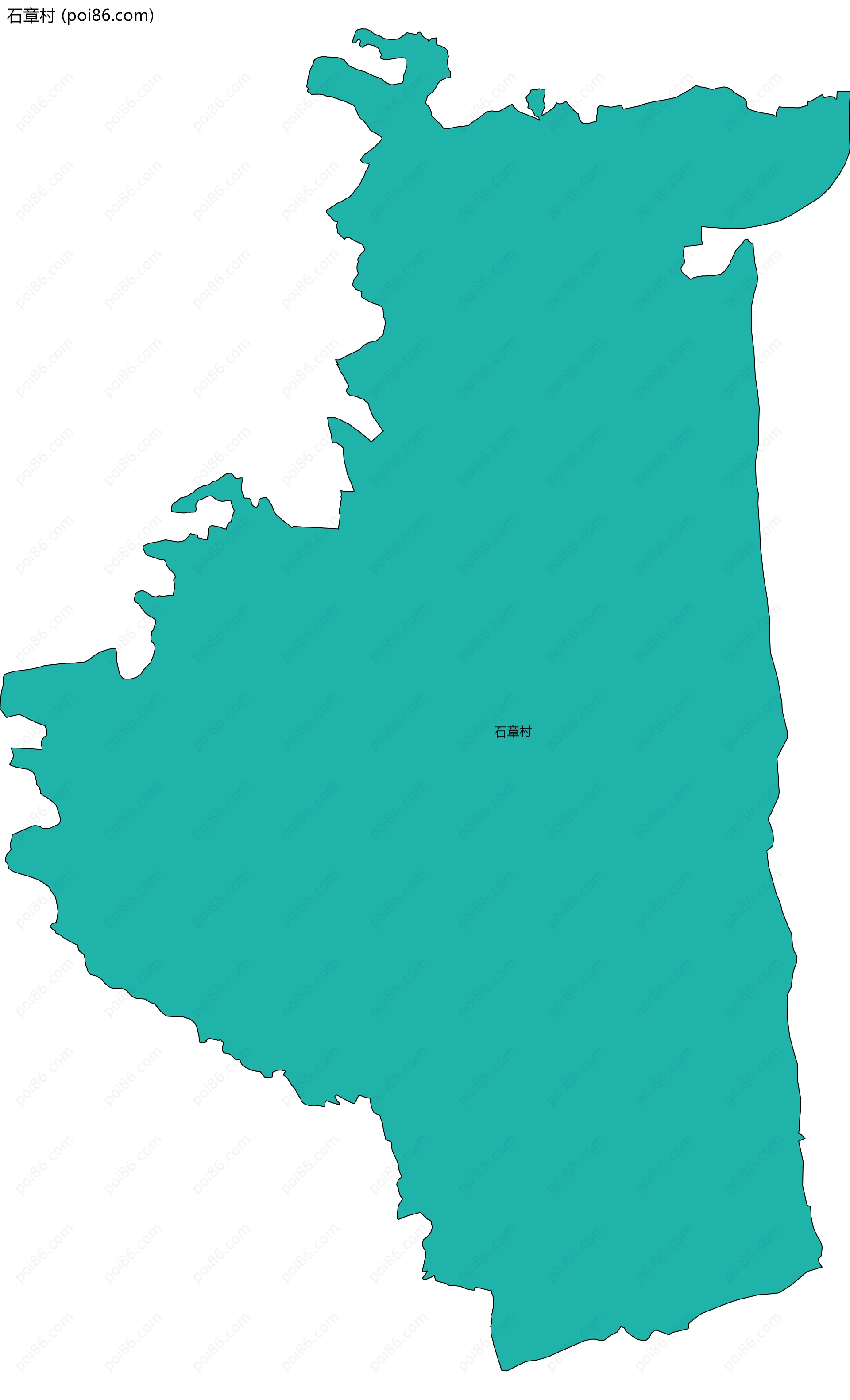 石章村边界地图