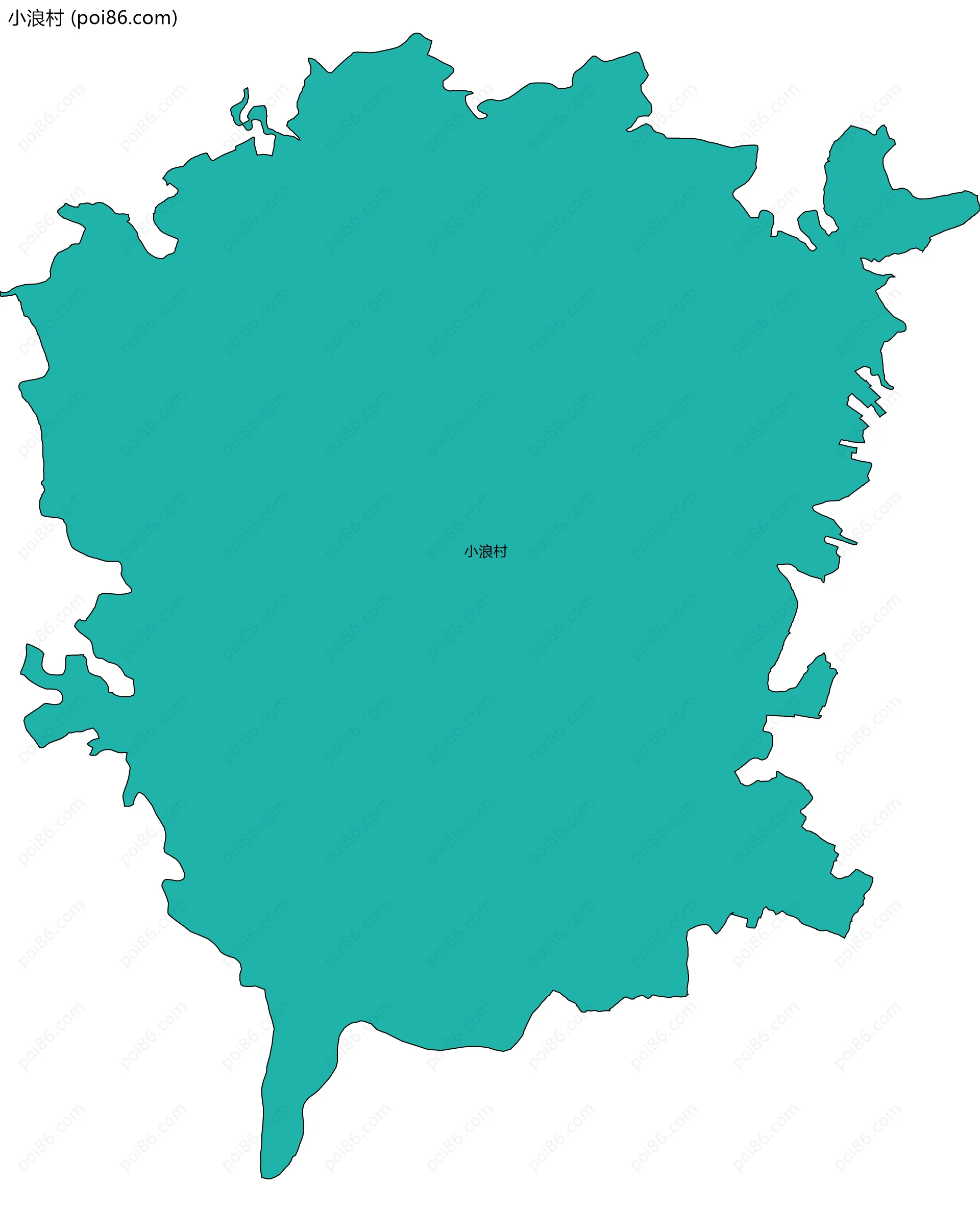 小浪村边界地图