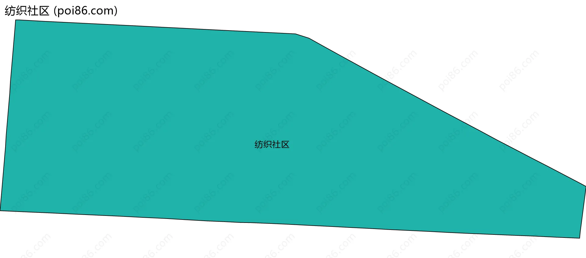 纺织社区边界地图