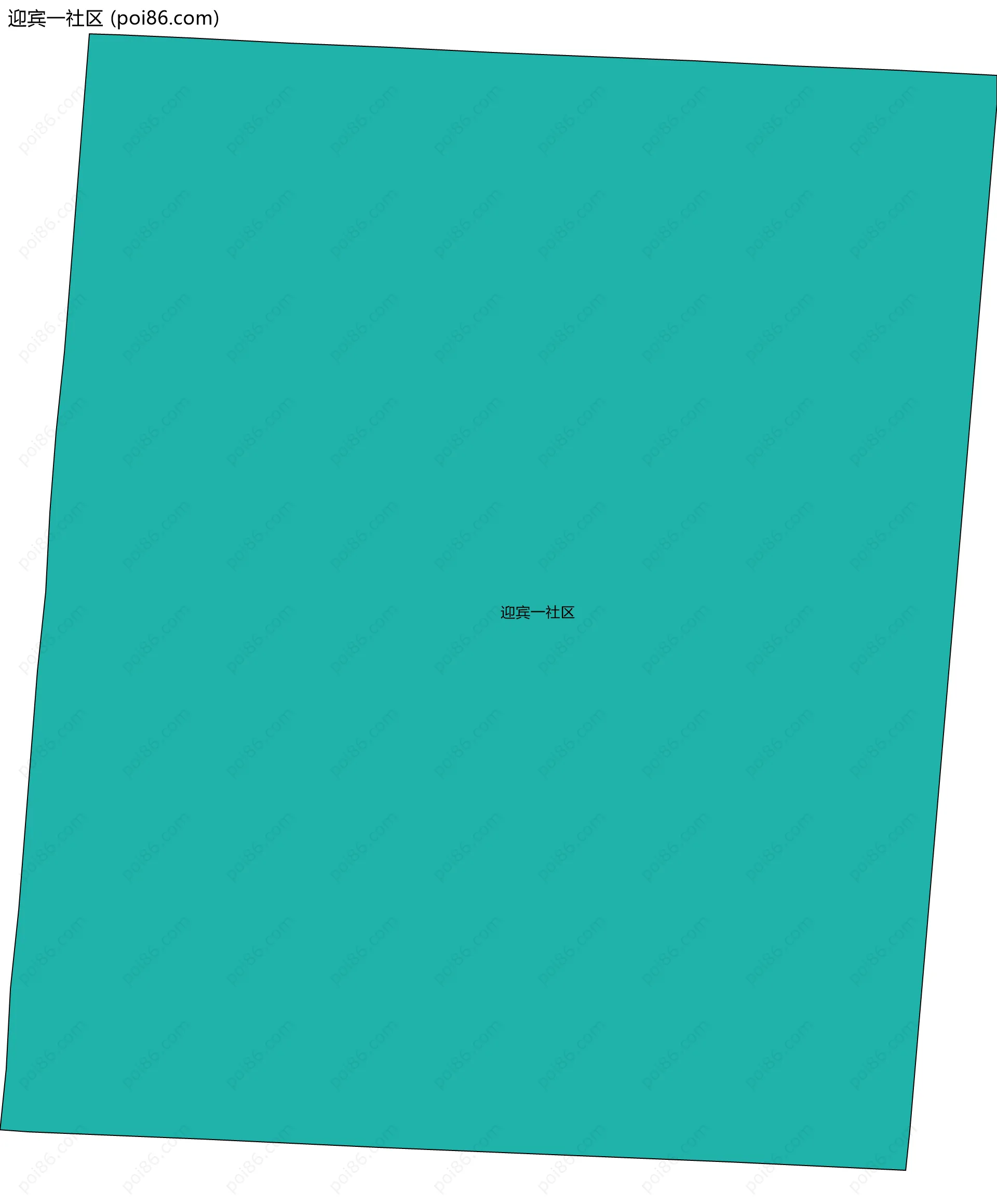 迎宾一社区边界地图