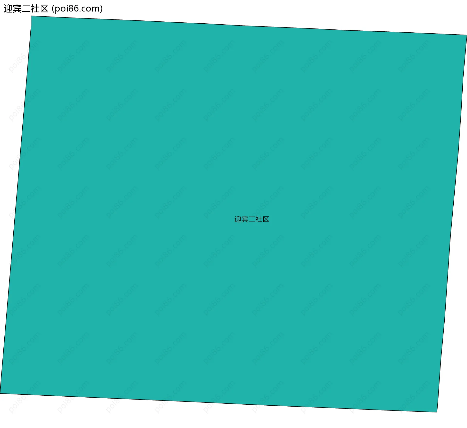 迎宾二社区边界地图