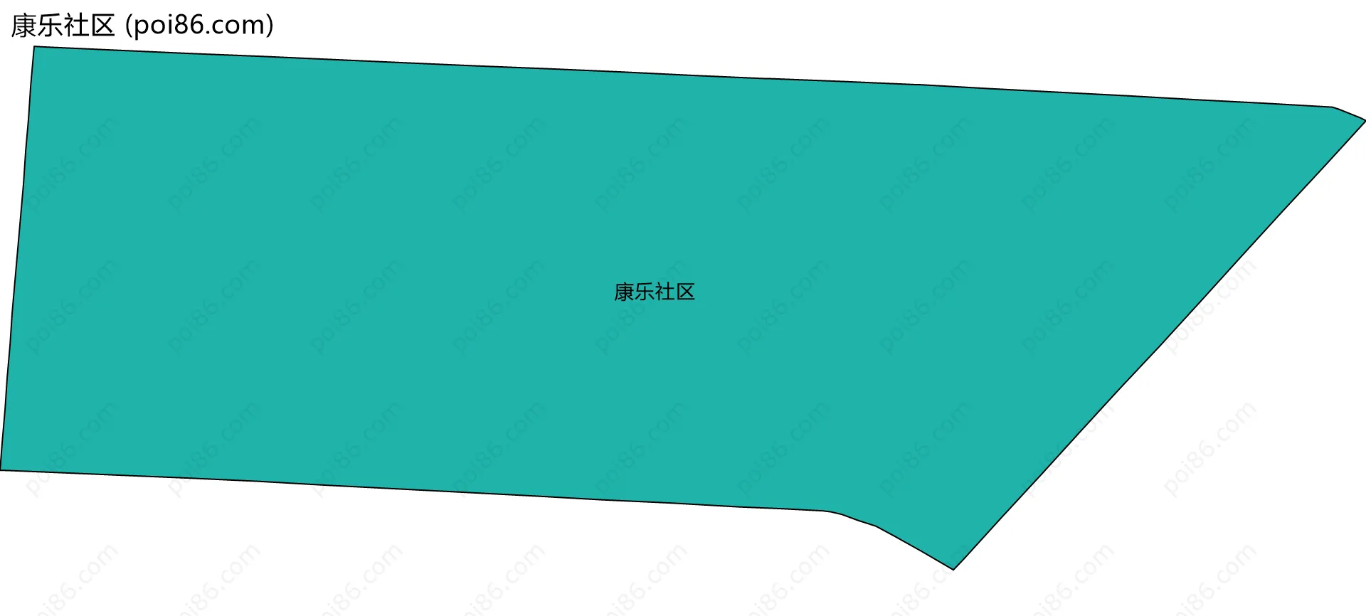 康乐社区边界地图