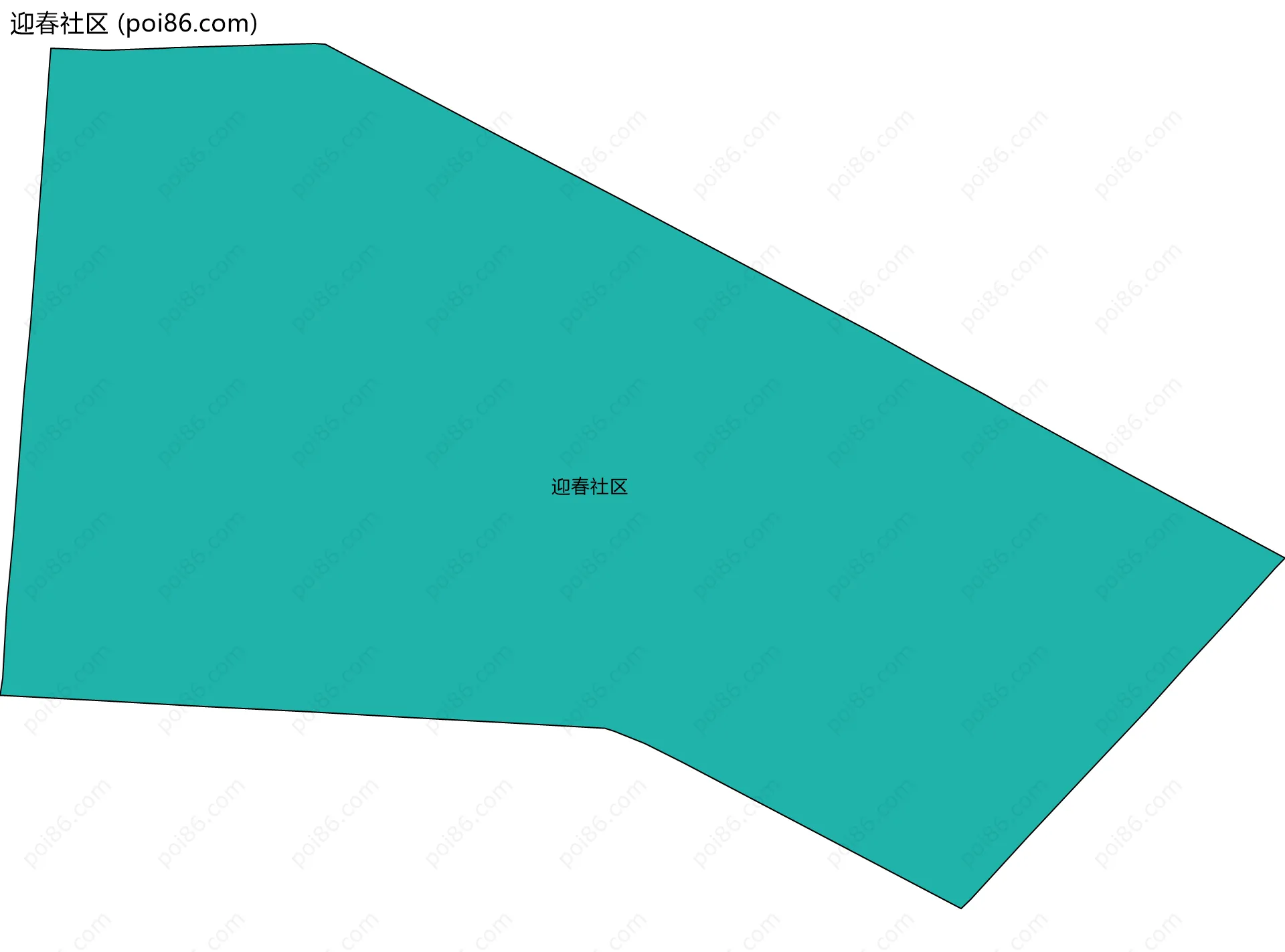迎春社区边界地图