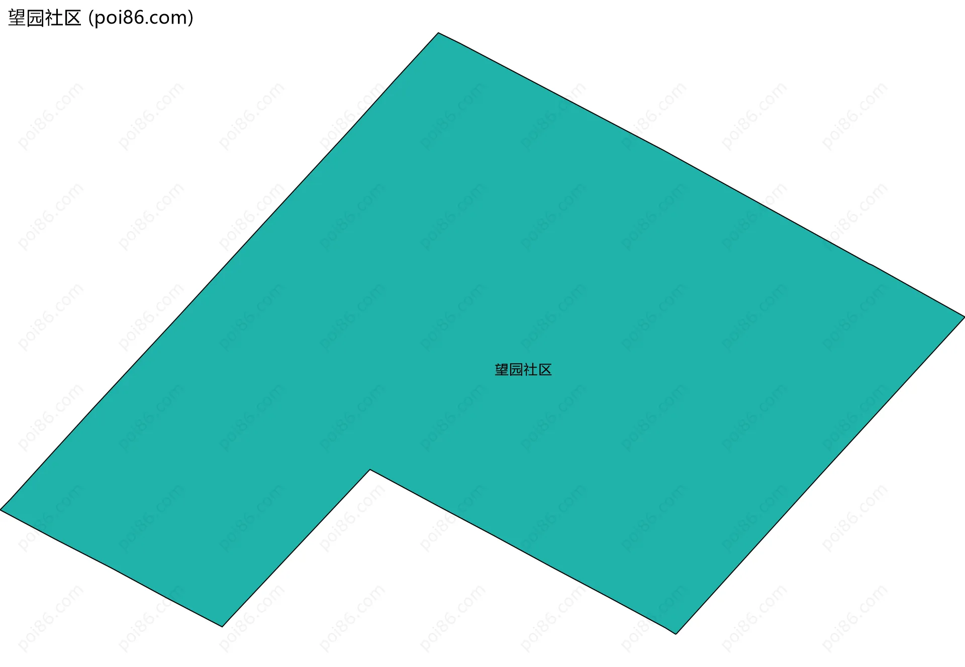 望园社区边界地图