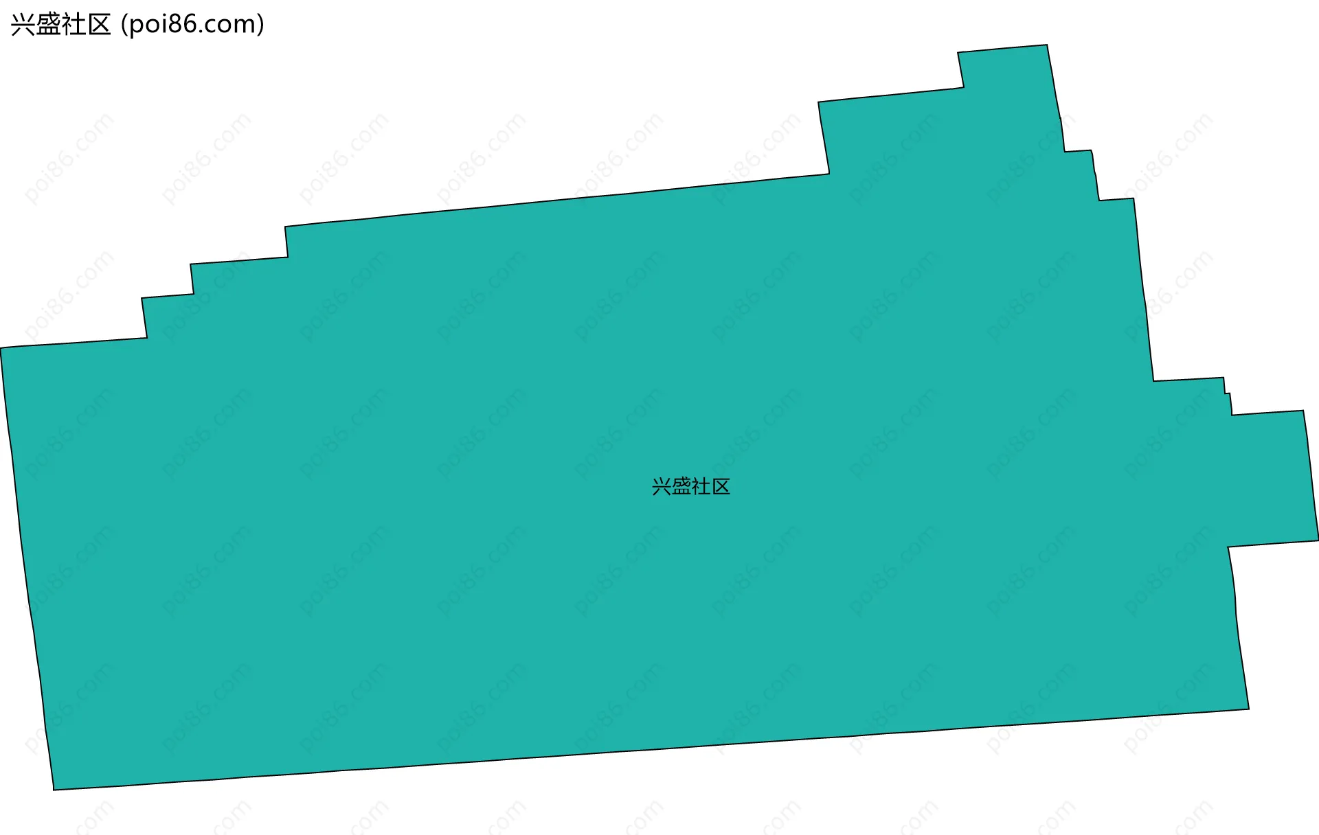 兴盛社区边界地图