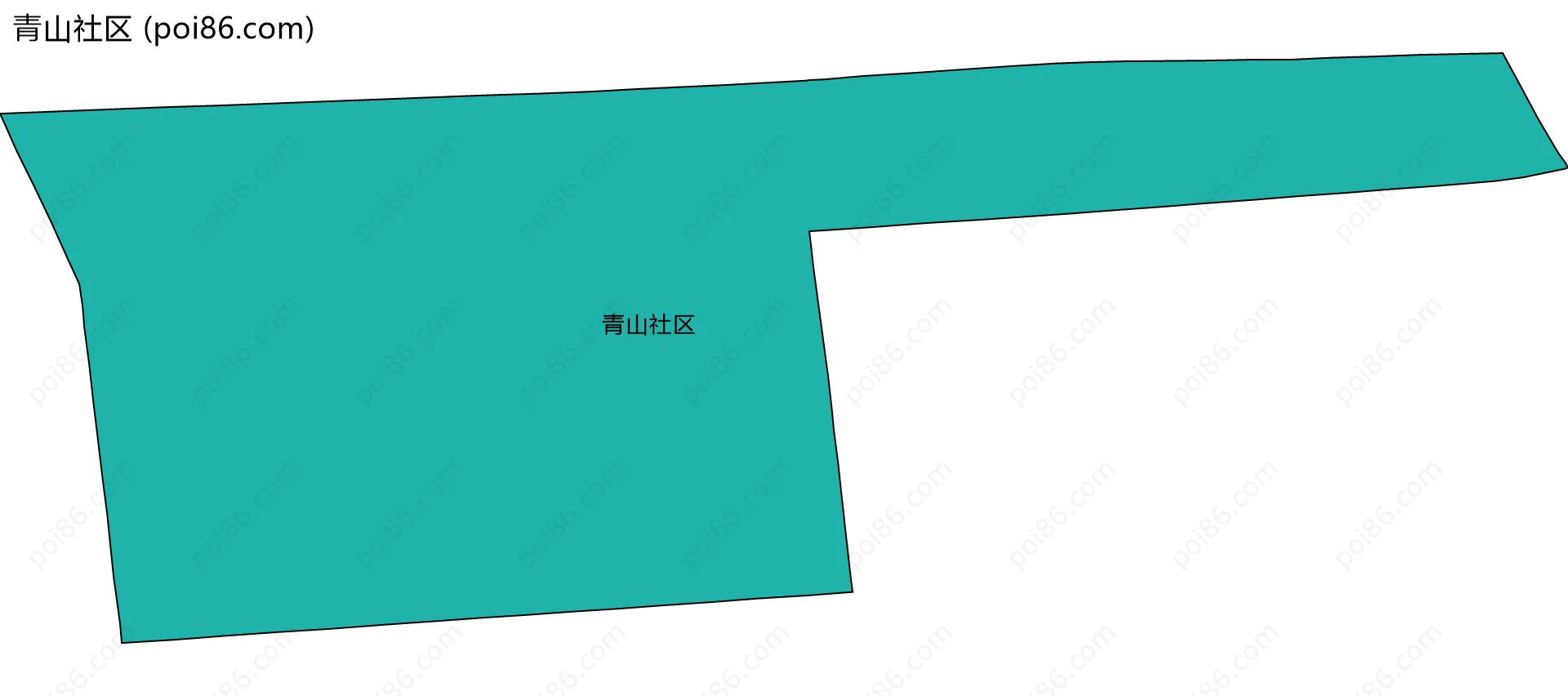 青山社区边界地图
