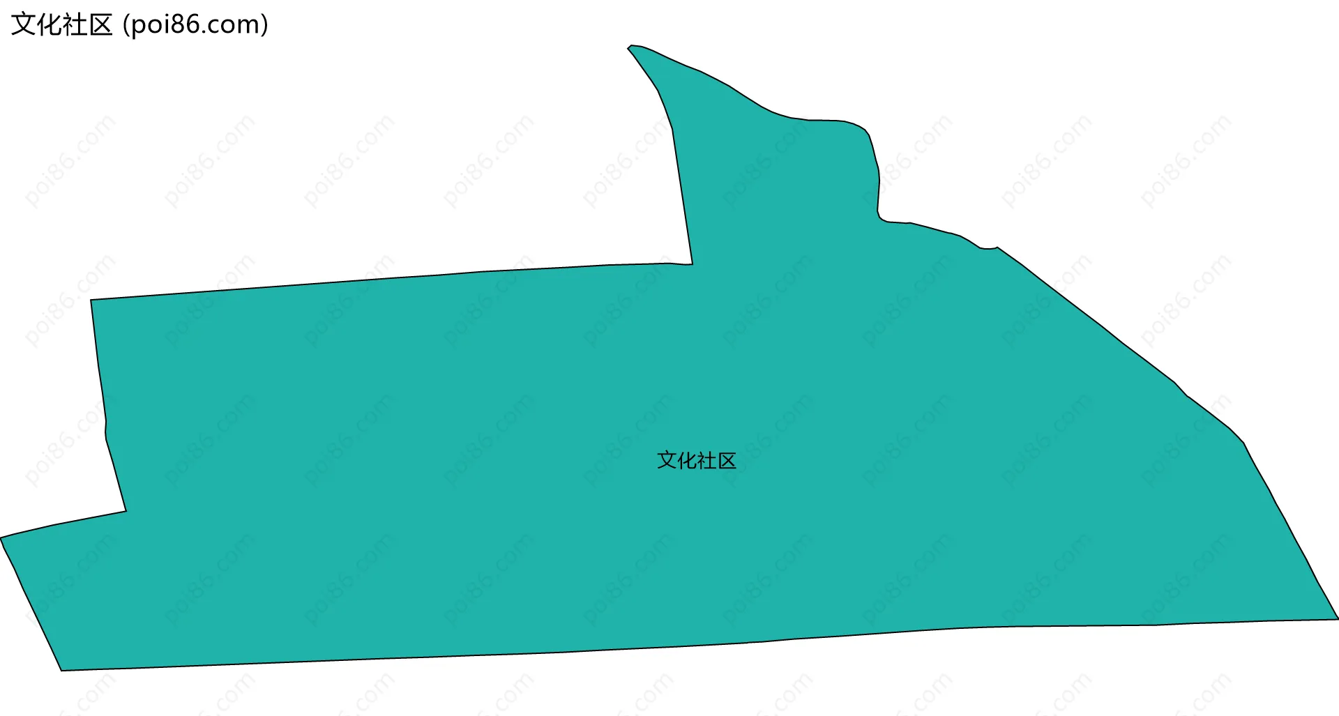 文化社区边界地图