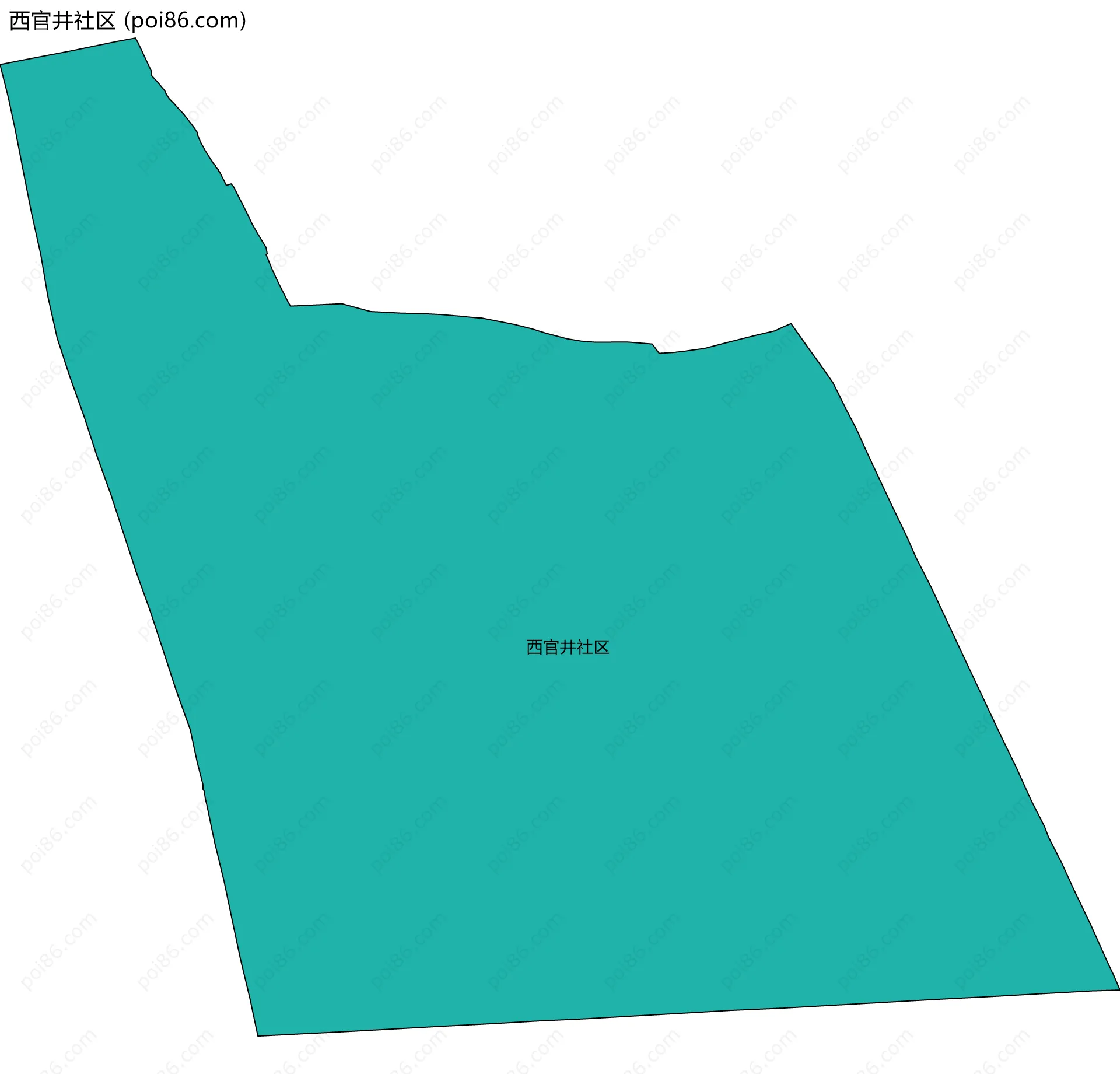 西官井社区边界地图