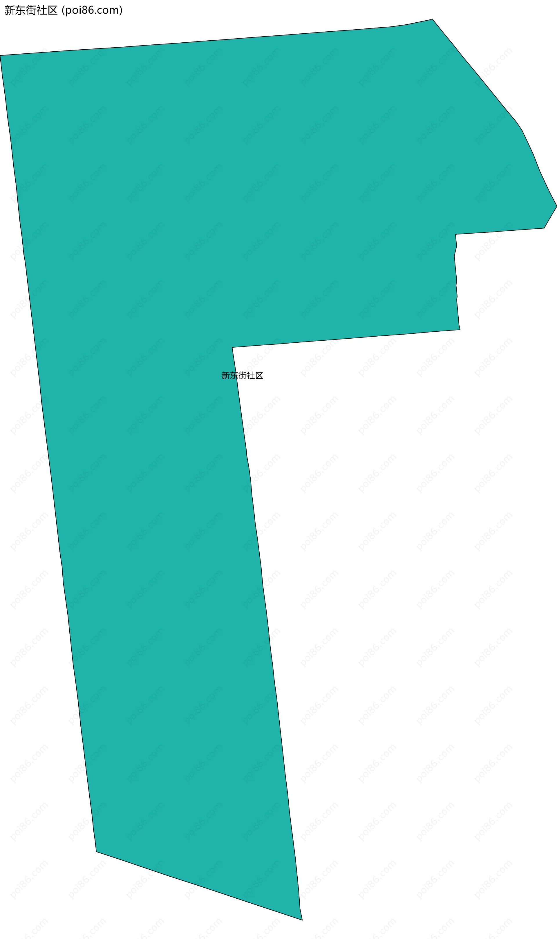 新东街社区边界地图