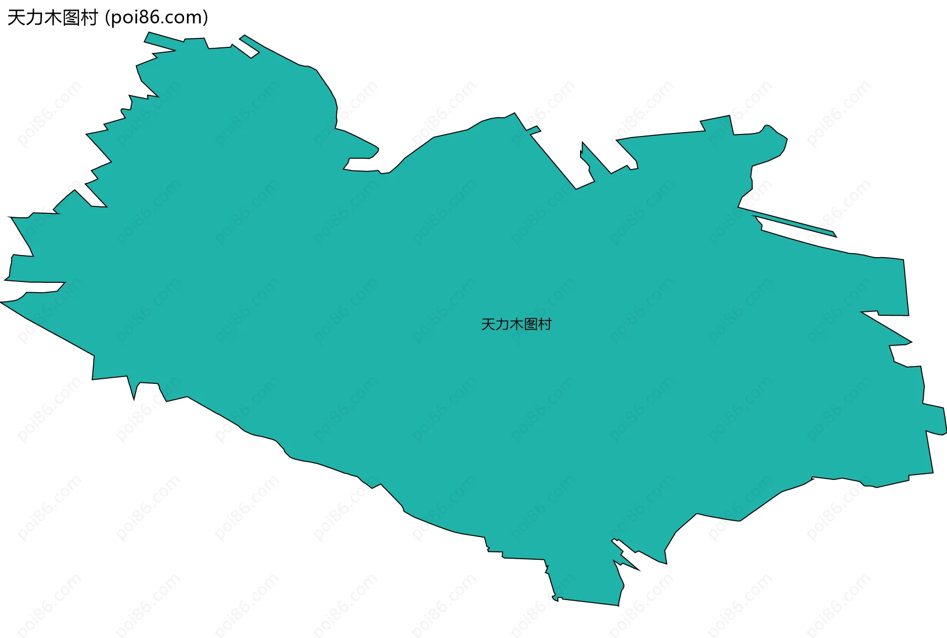 天力木图村边界地图