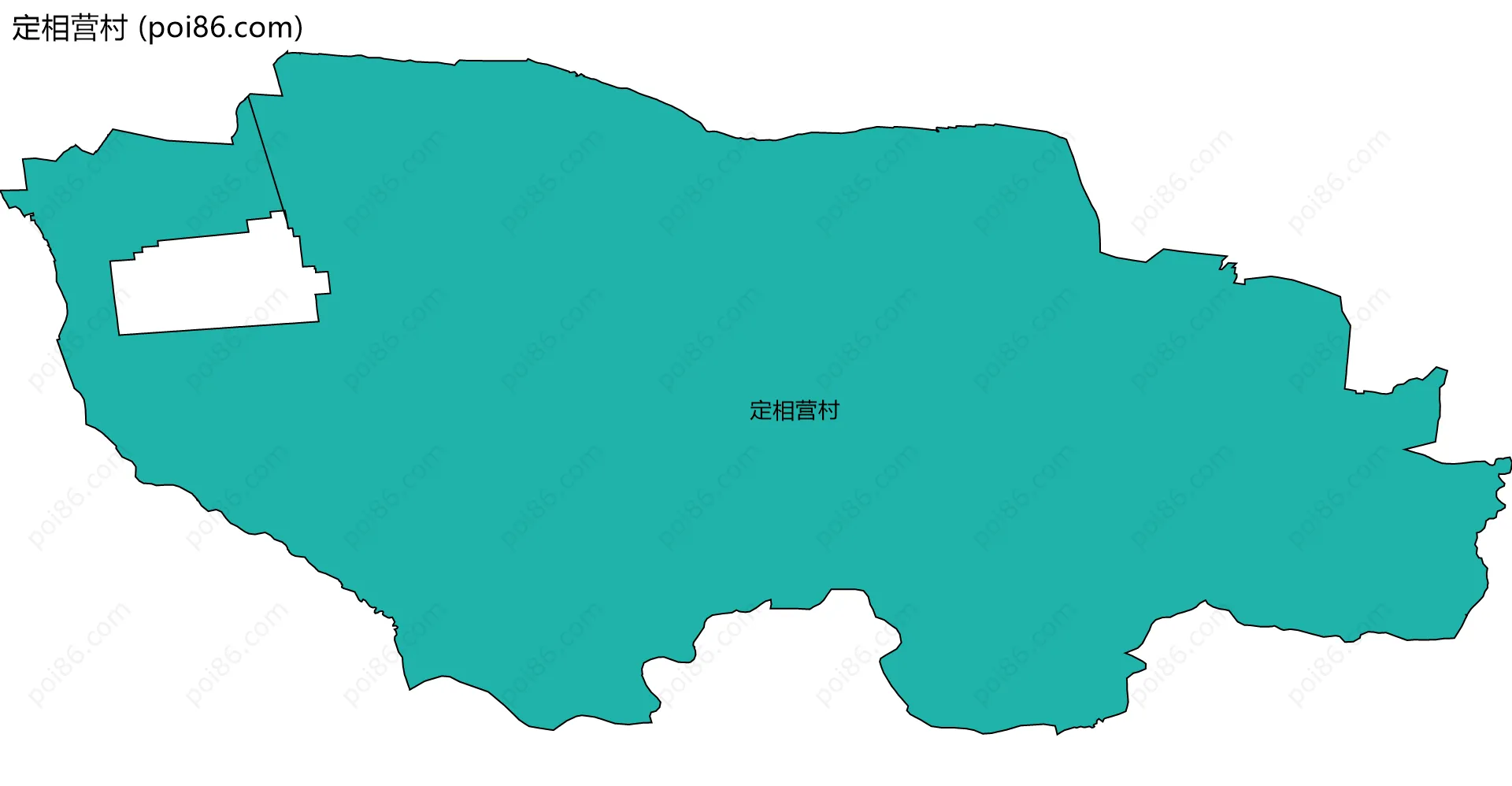 定相营村边界地图