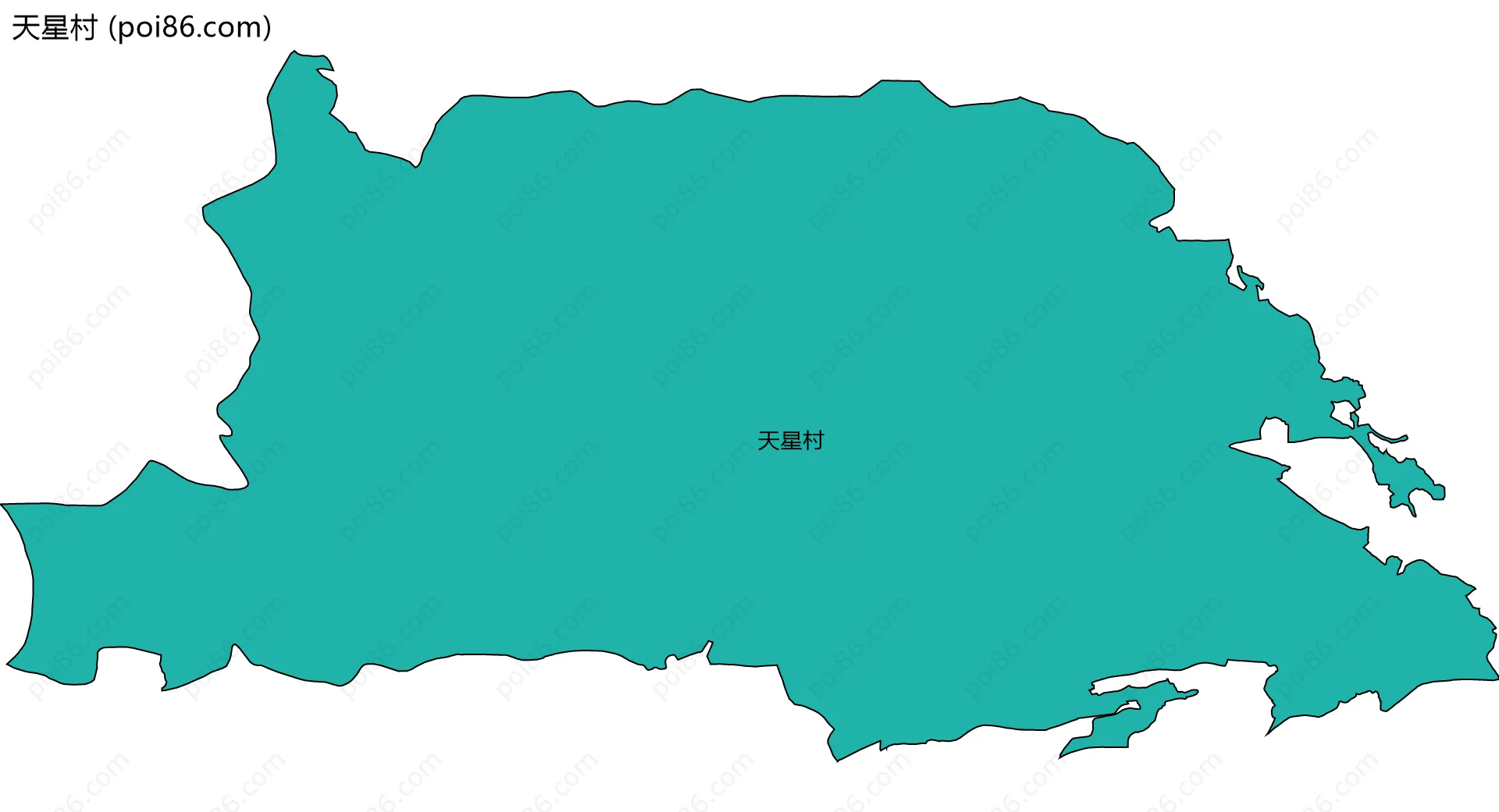 天星村边界地图