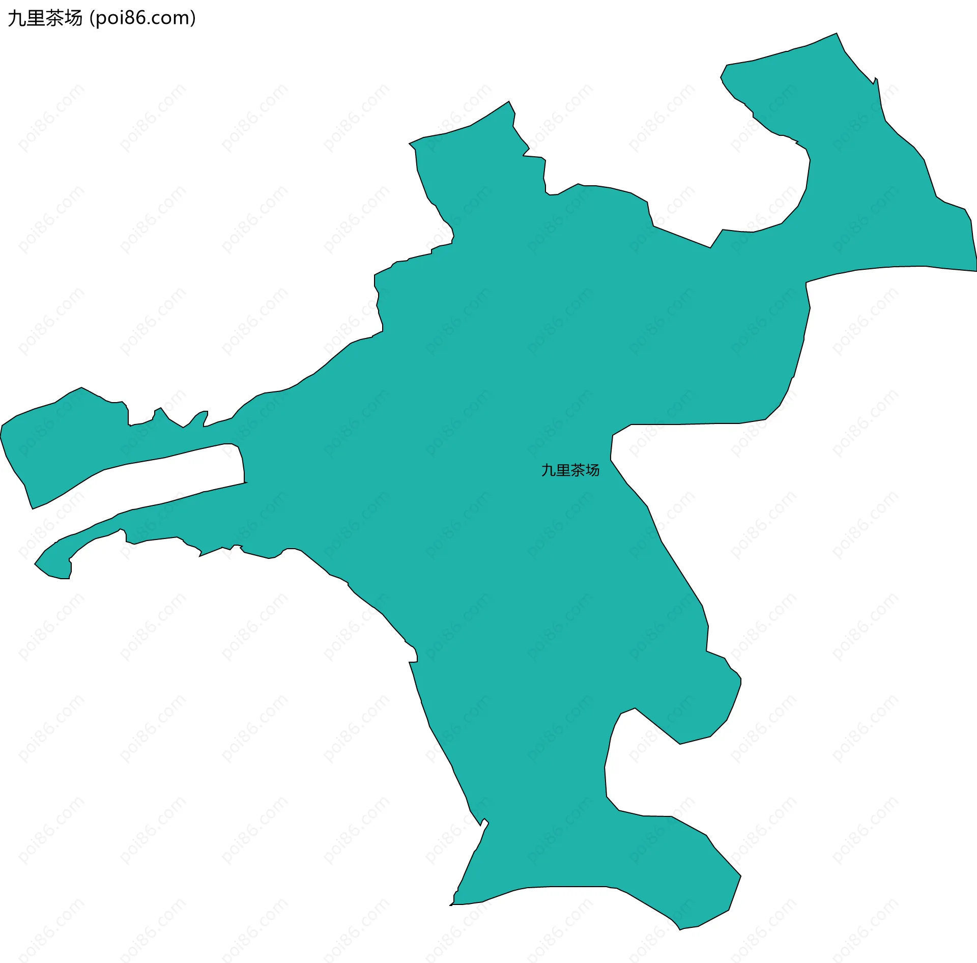 九里茶场边界地图