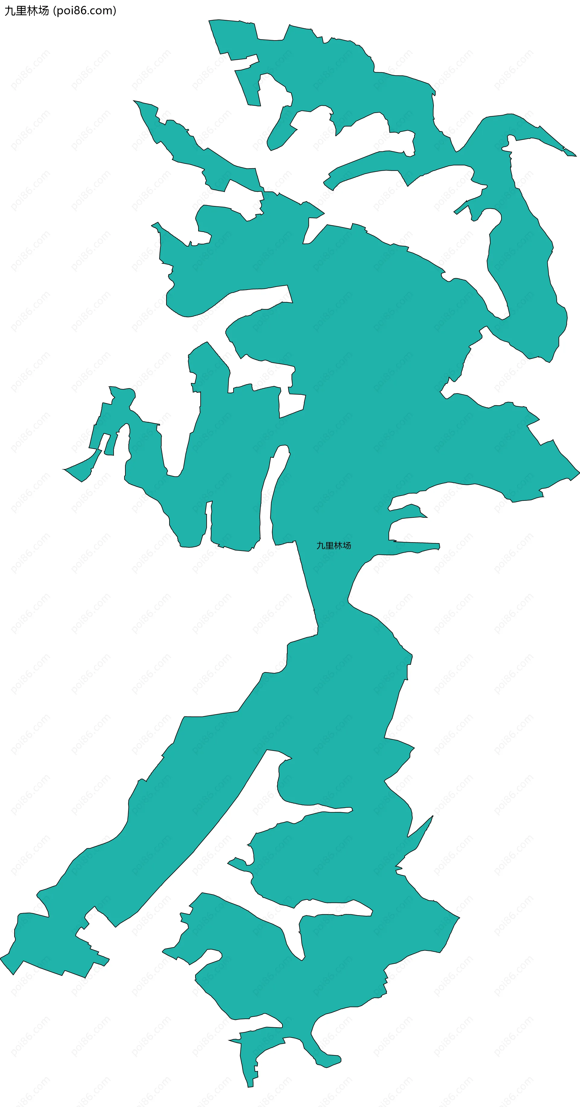 九里林场边界地图