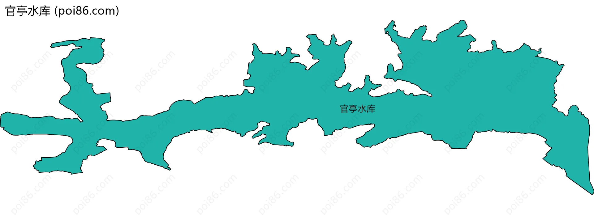 官亭水库边界地图