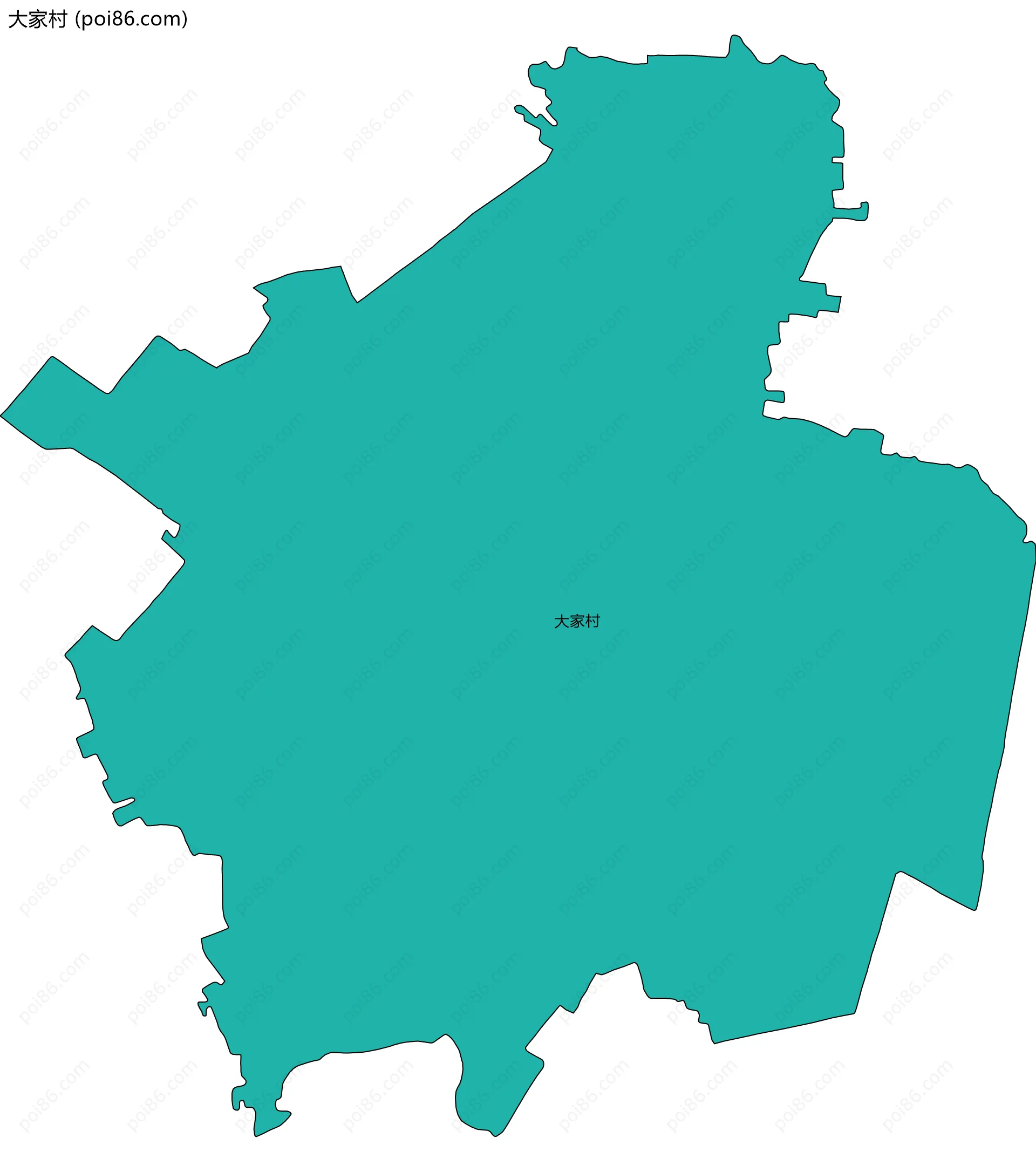 大家村边界地图