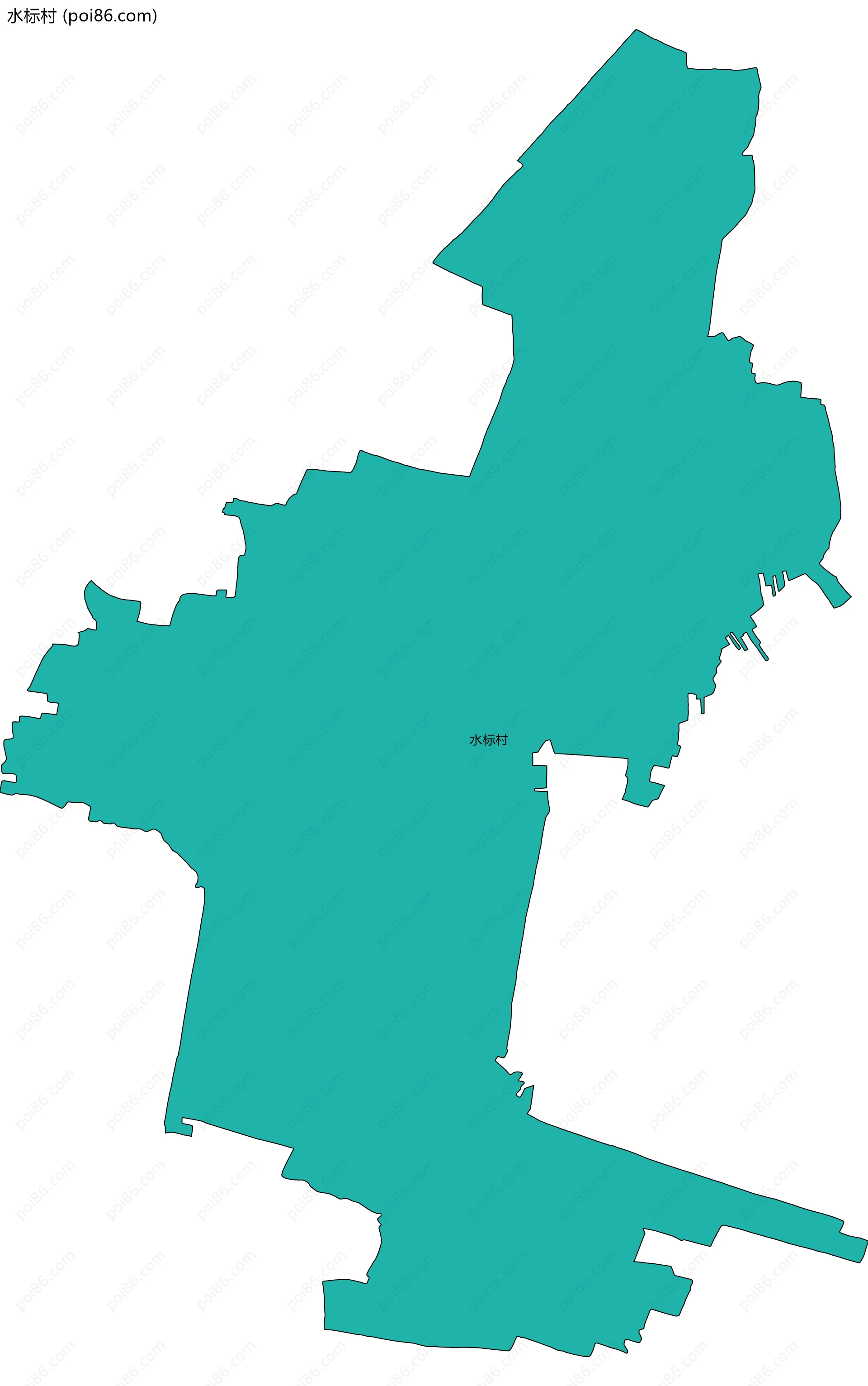 水标村边界地图