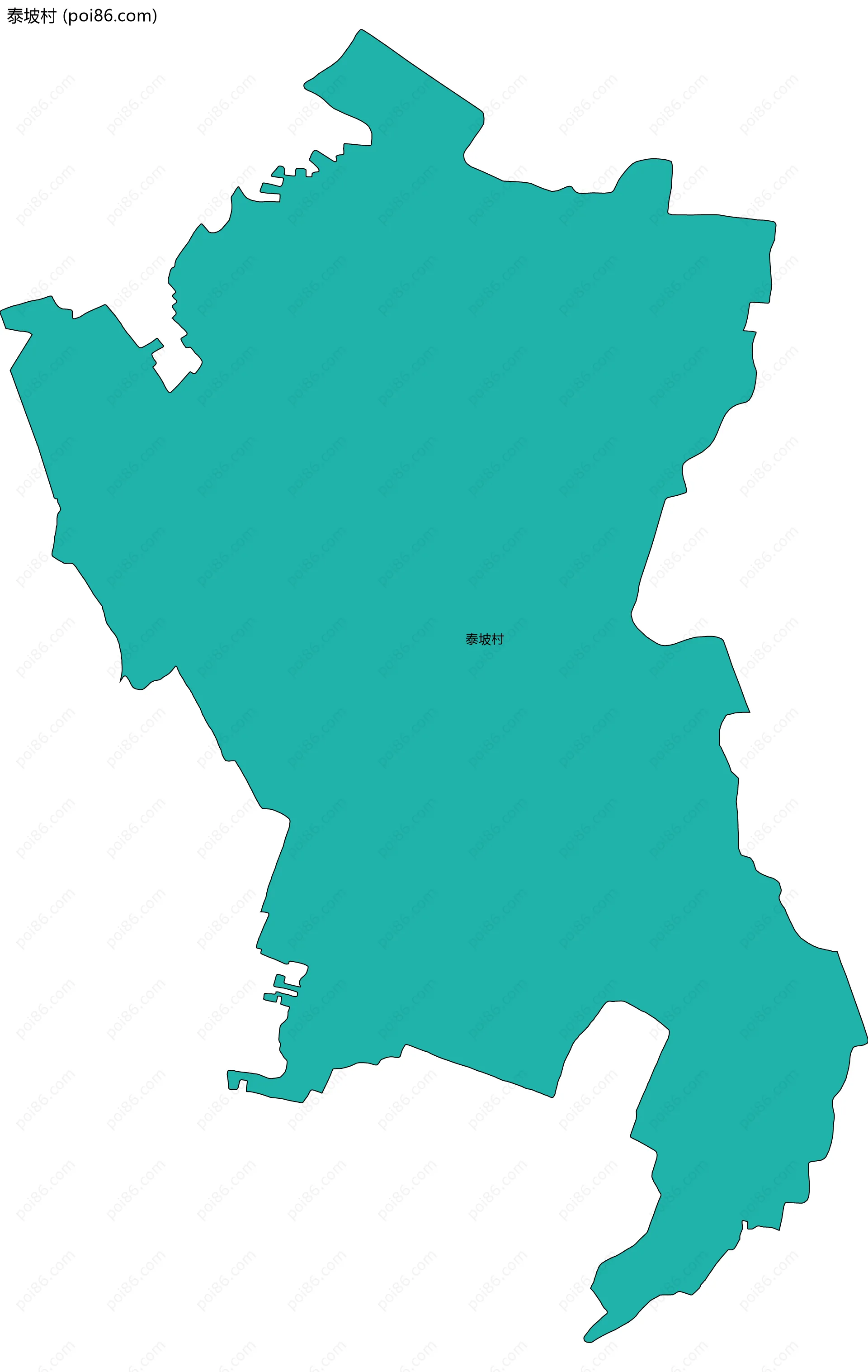 泰坡村边界地图