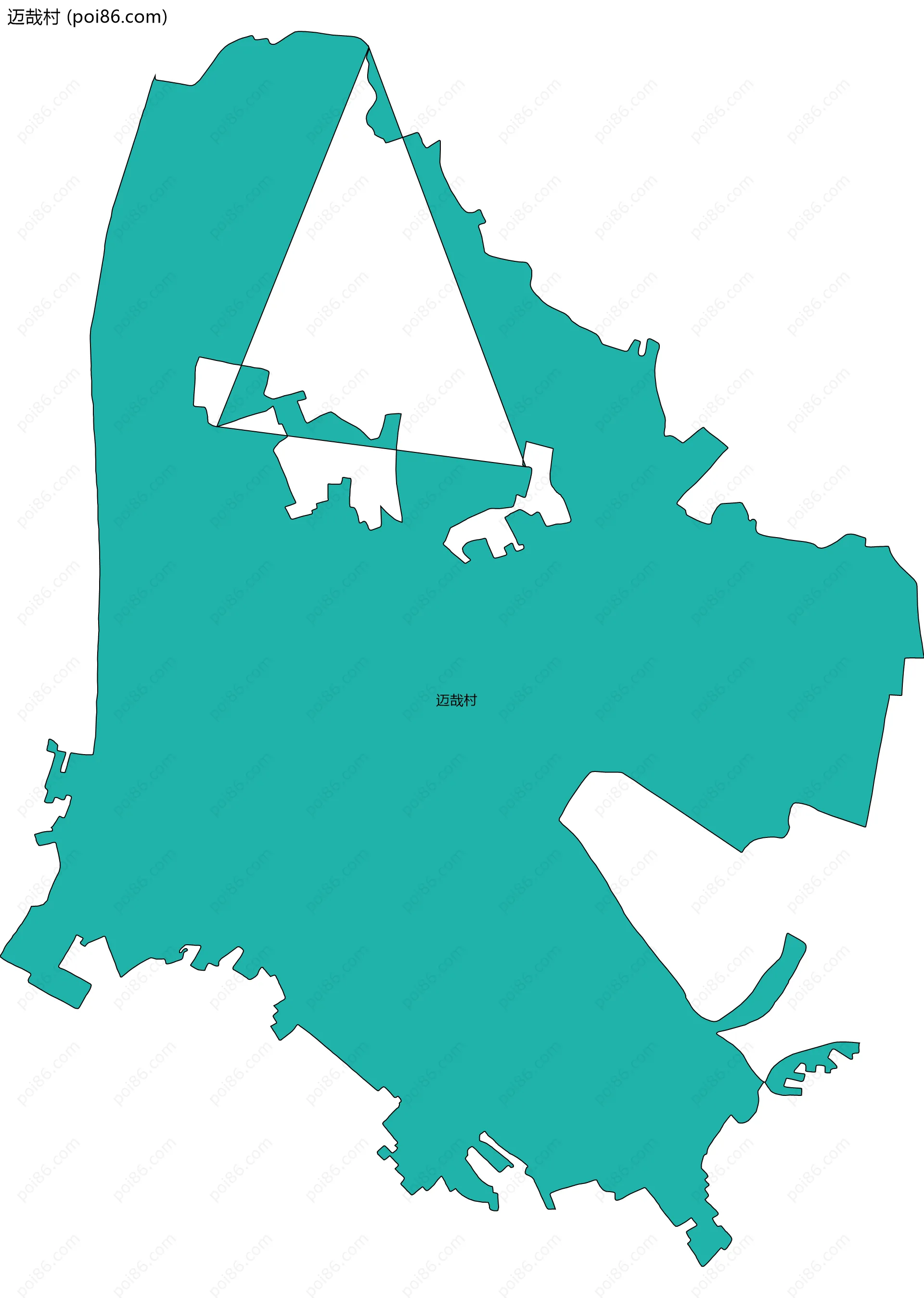 迈哉村边界地图