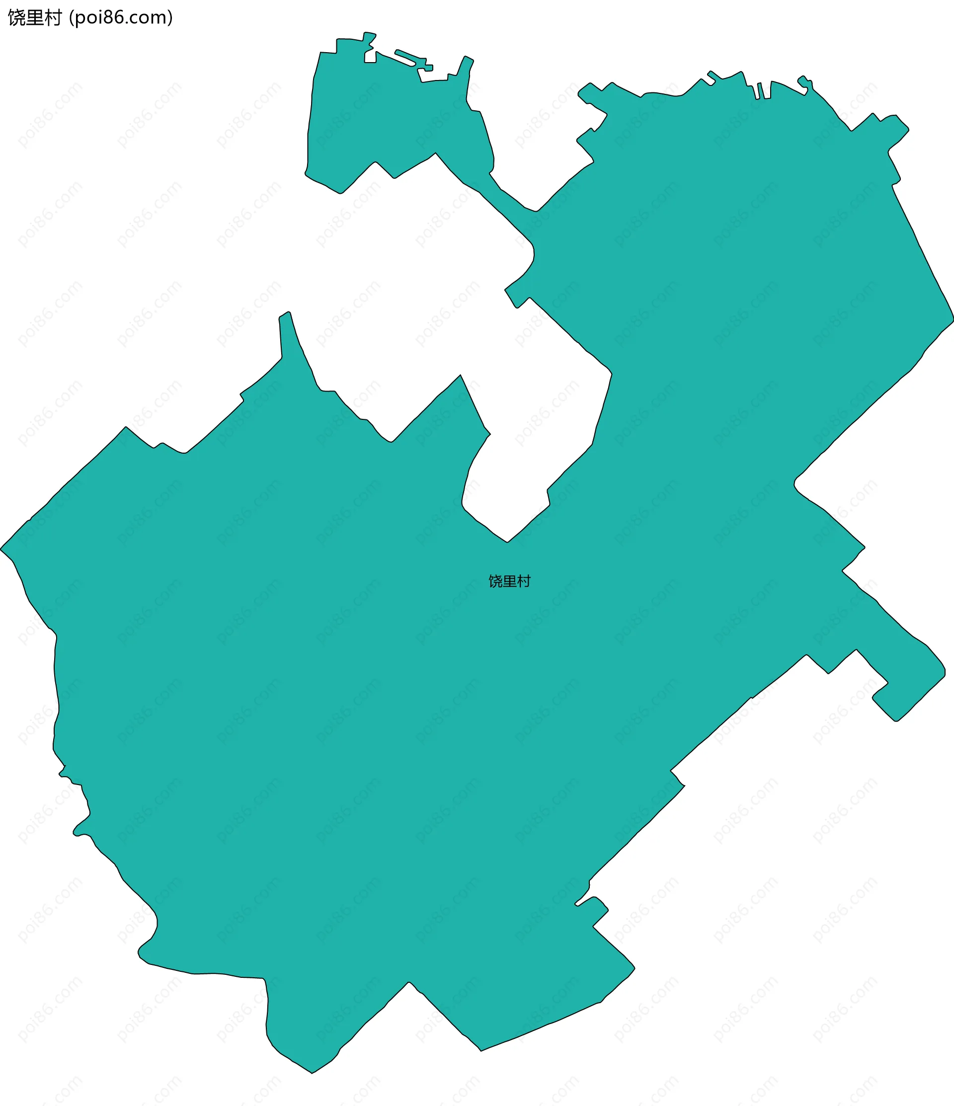 饶里村边界地图