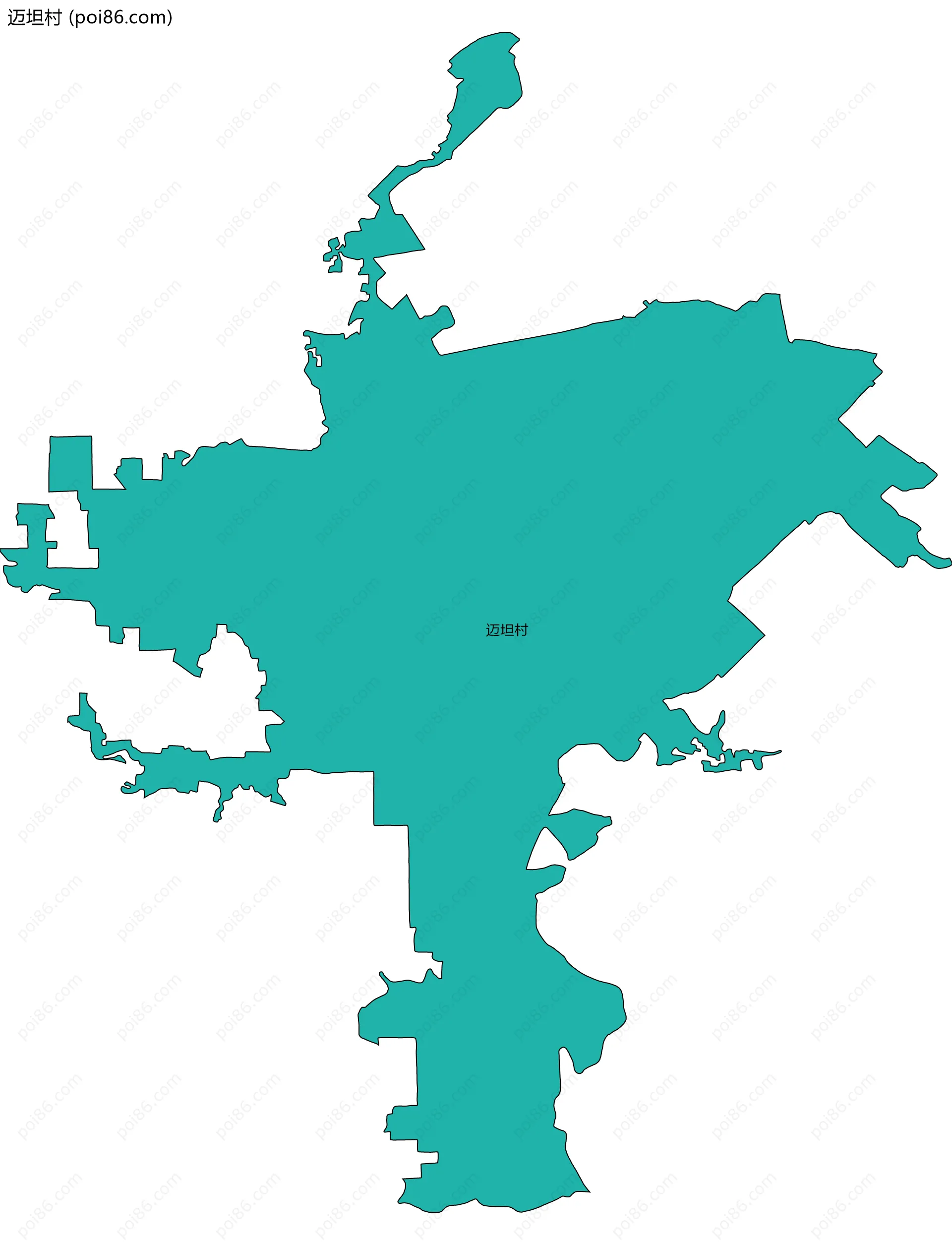 迈坦村边界地图