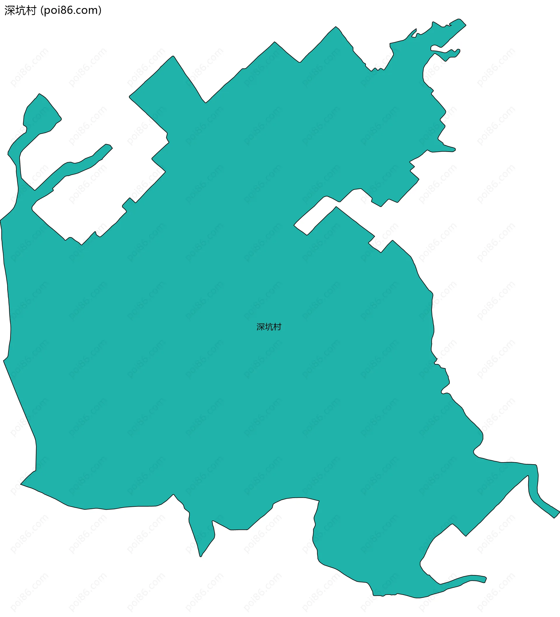 深坑村边界地图