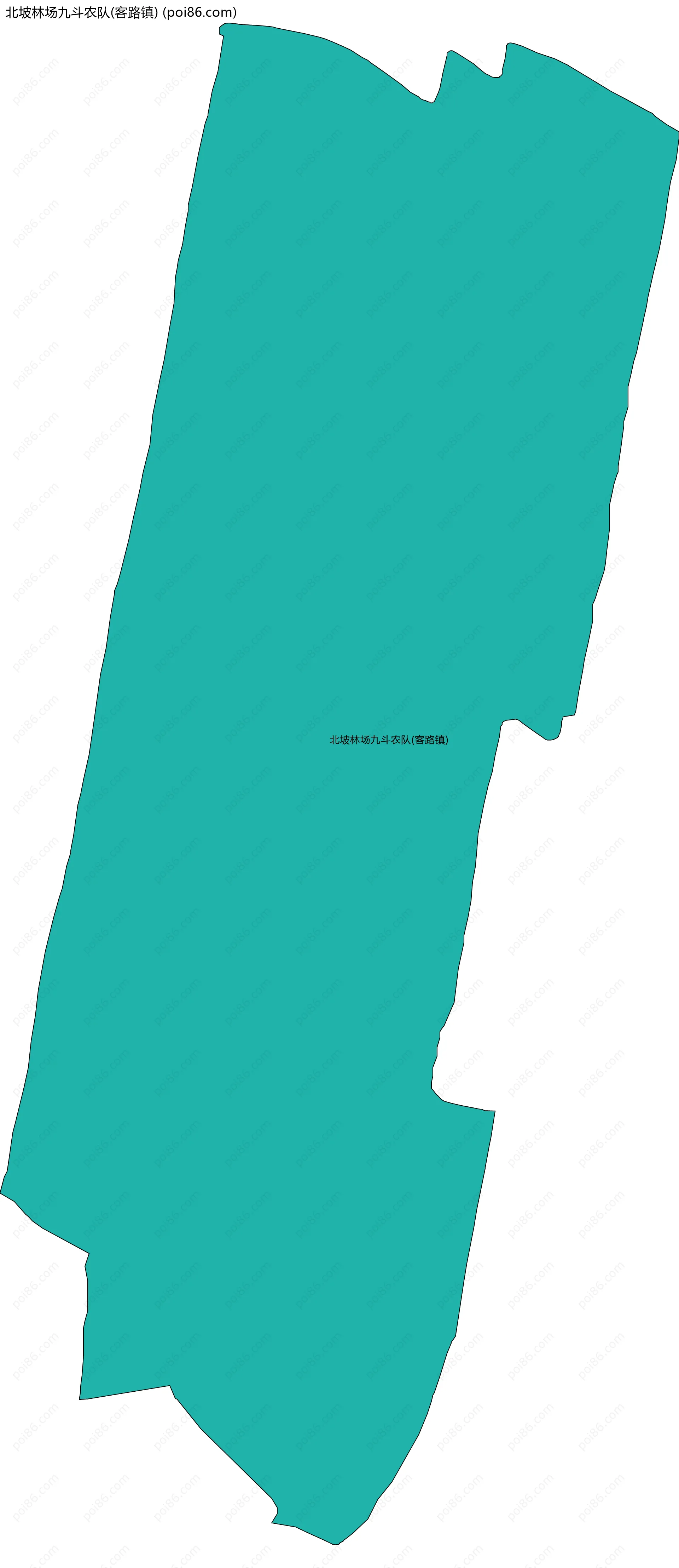 北坡林场九斗农队(客路镇)边界地图