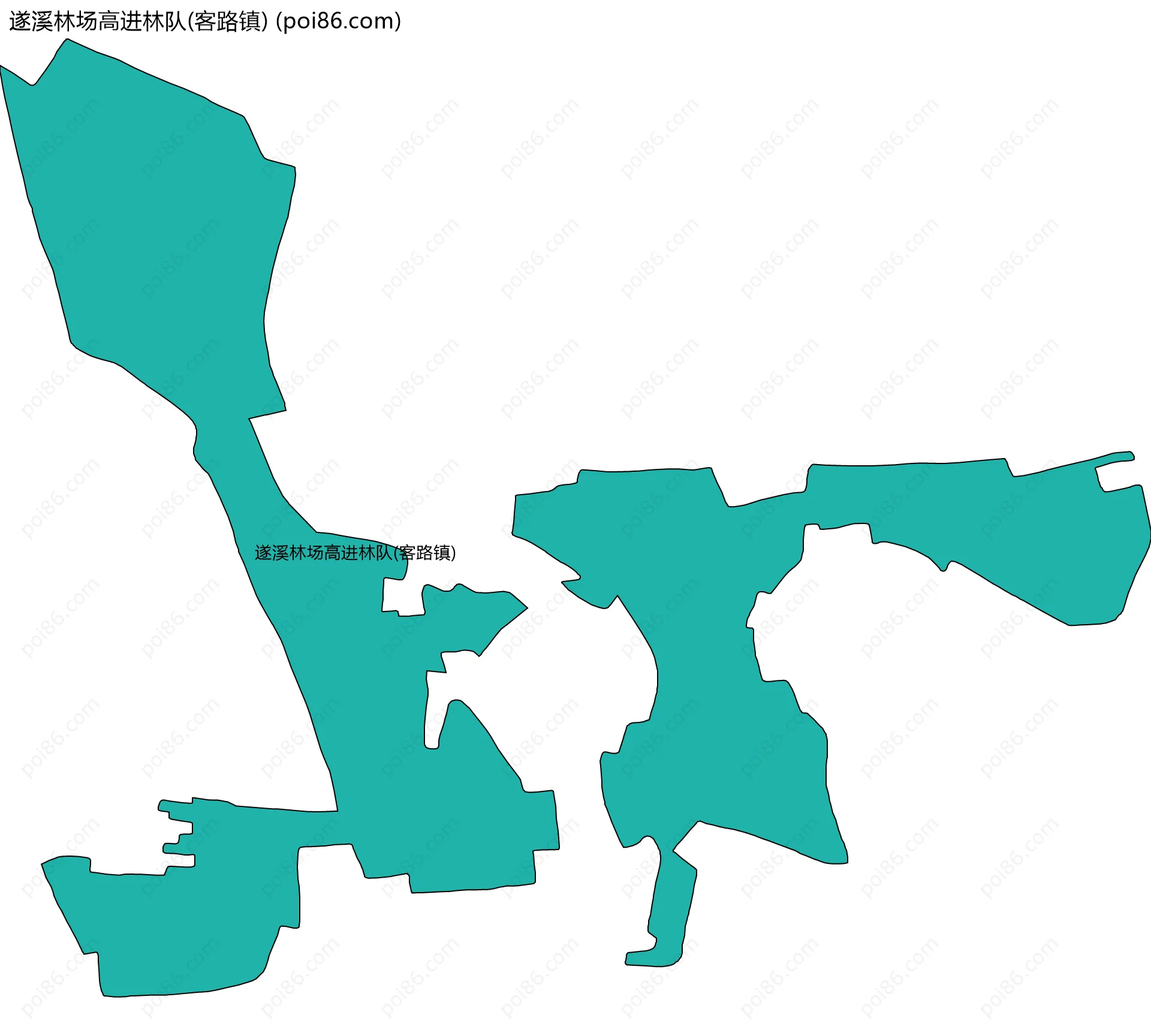 遂溪林场高进林队(客路镇)边界地图
