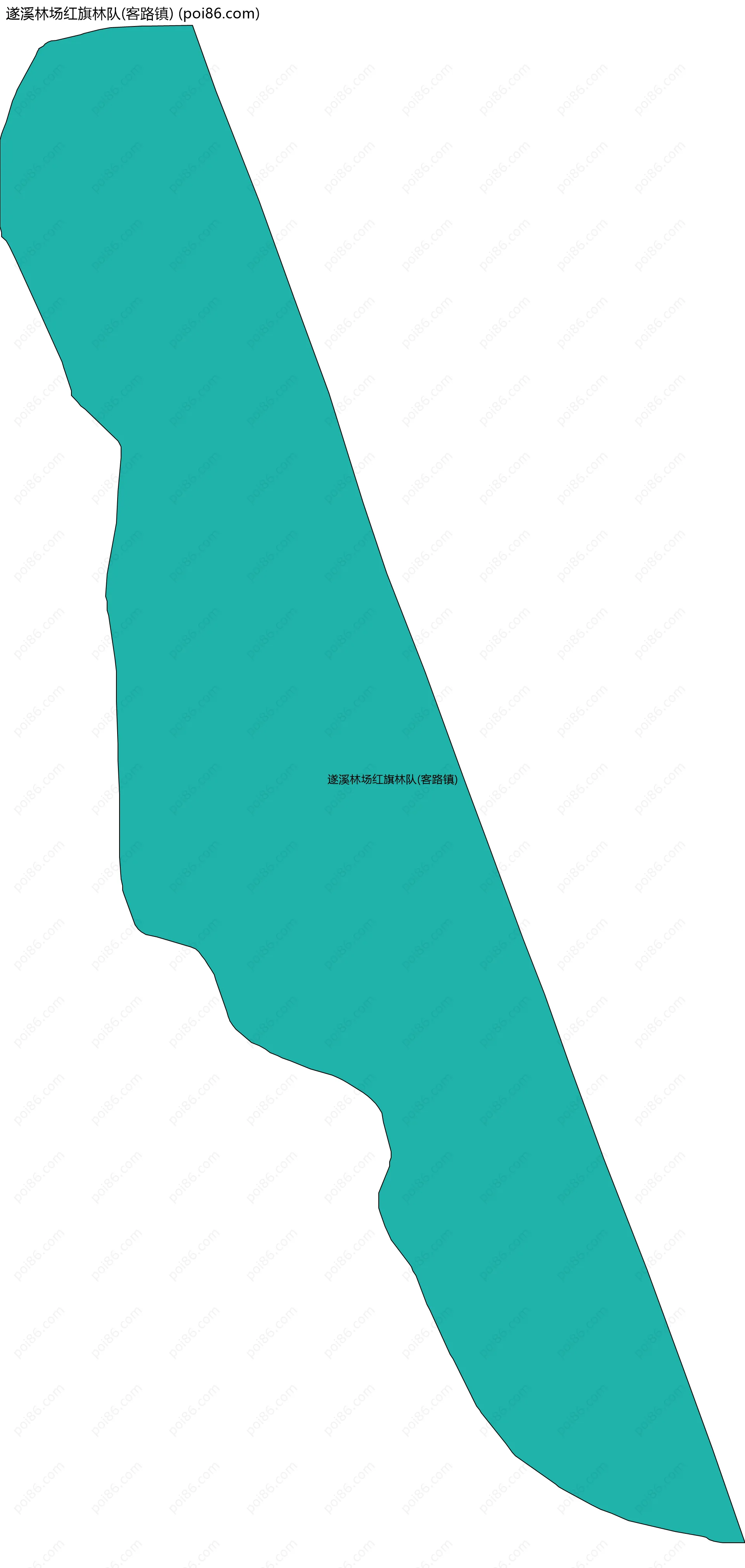 遂溪林场红旗林队(客路镇)边界地图