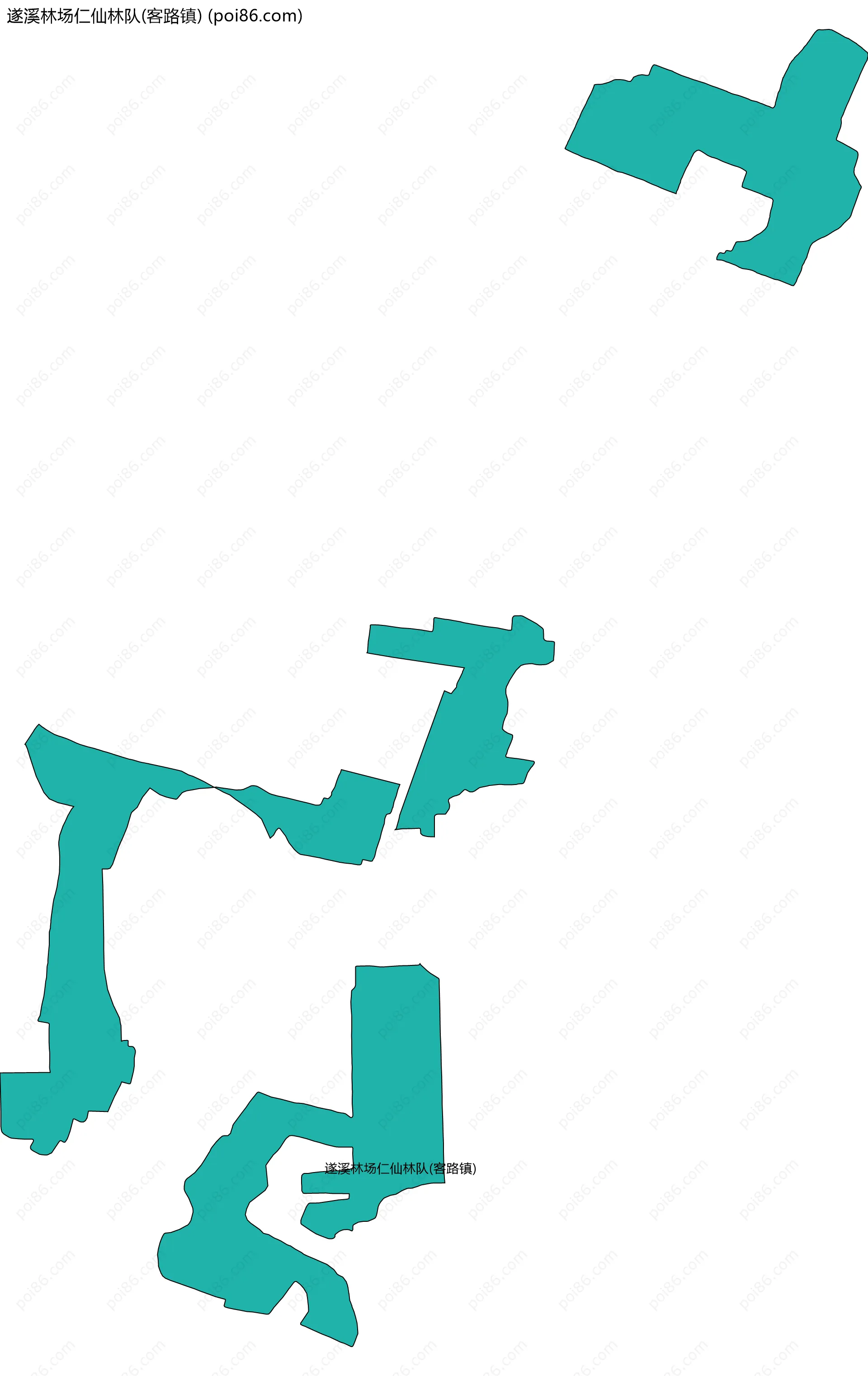 遂溪林场仁仙林队(客路镇)边界地图