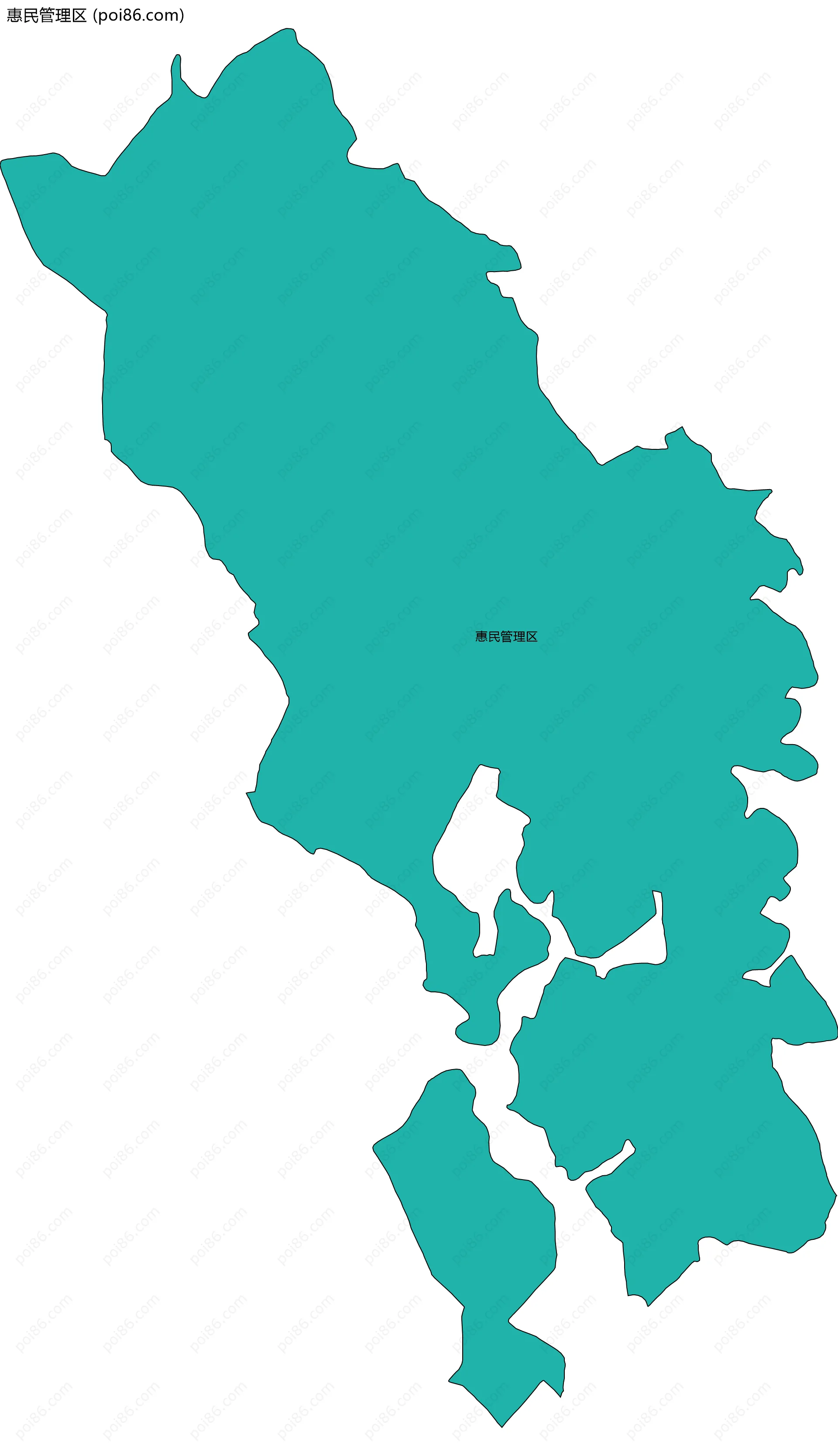 惠民管理区边界地图