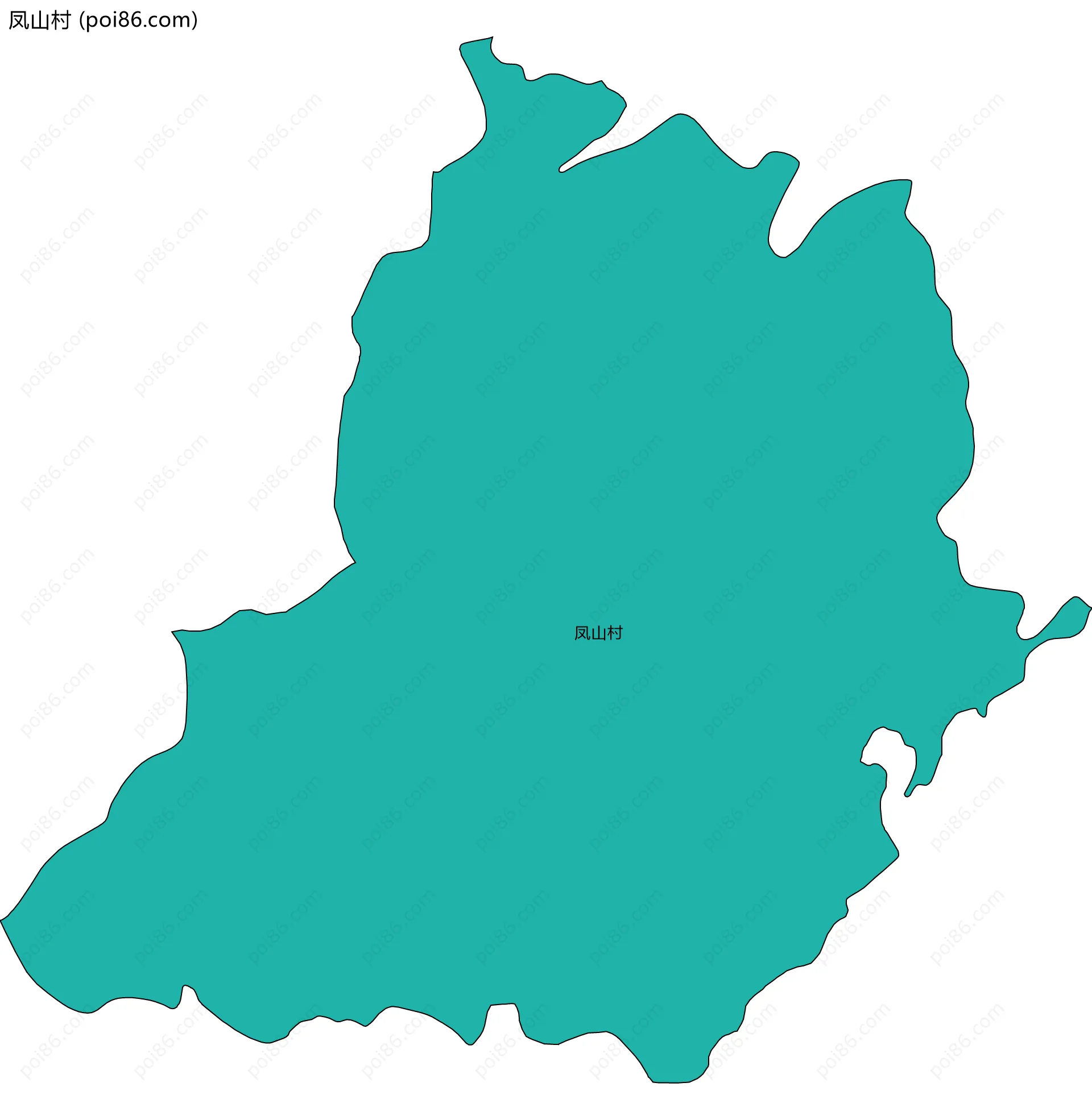 凤山村边界地图