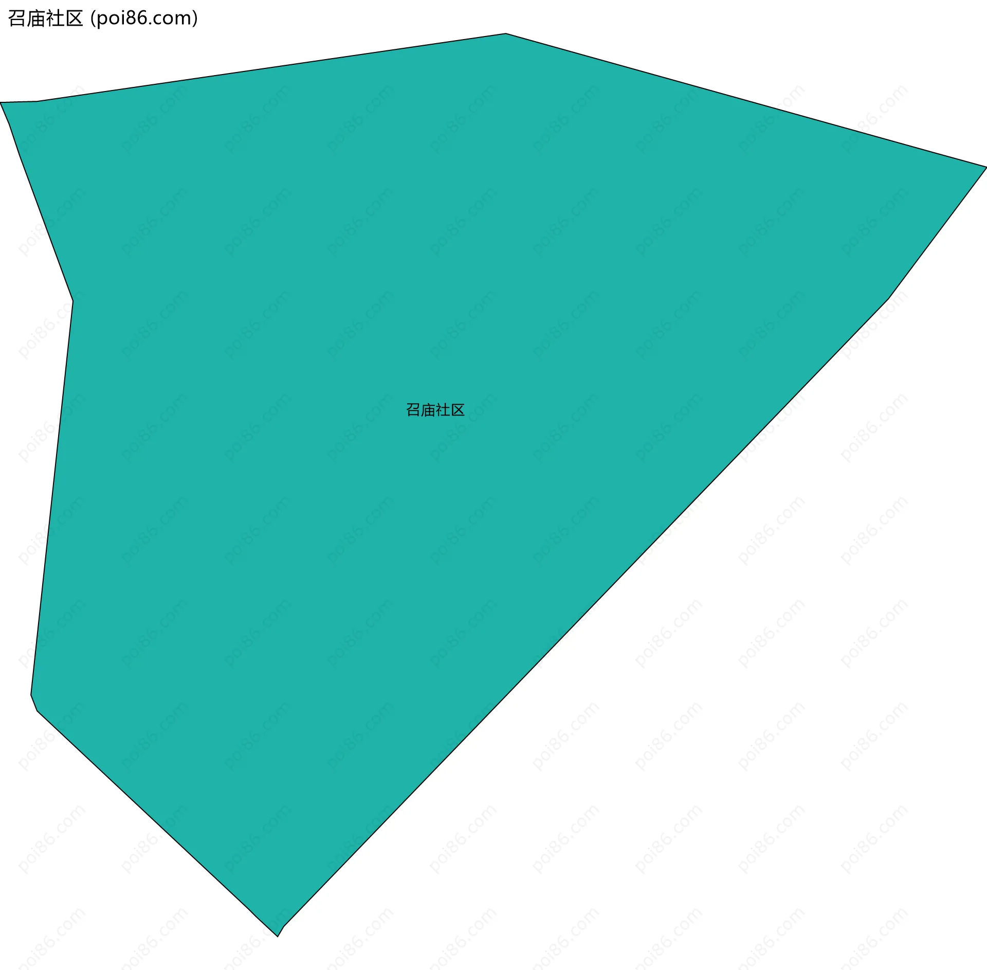 召庙社区边界地图