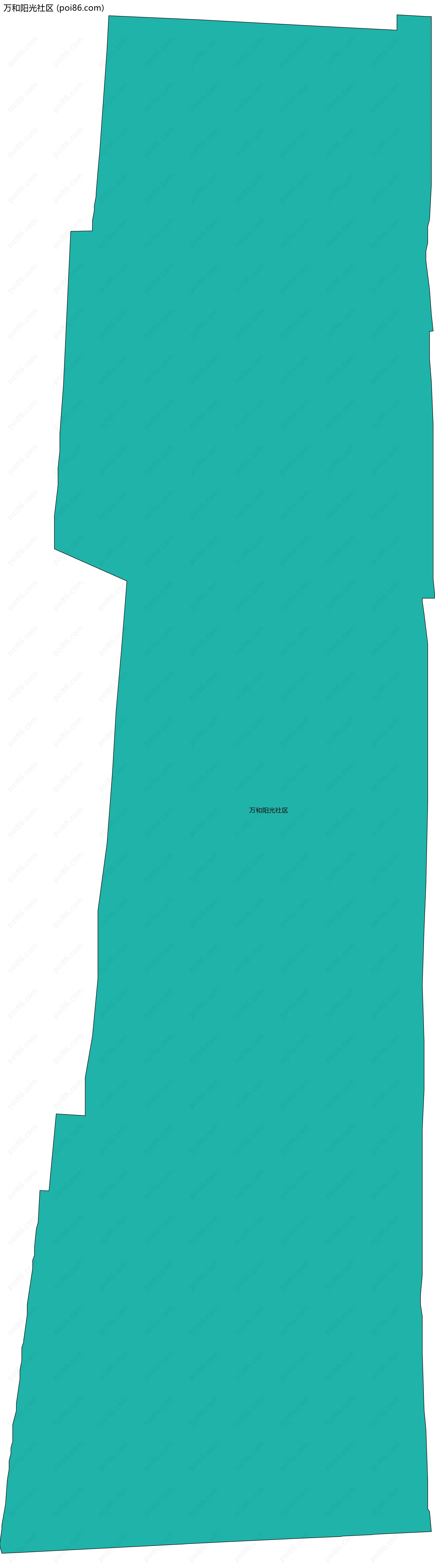 万和阳光社区边界地图