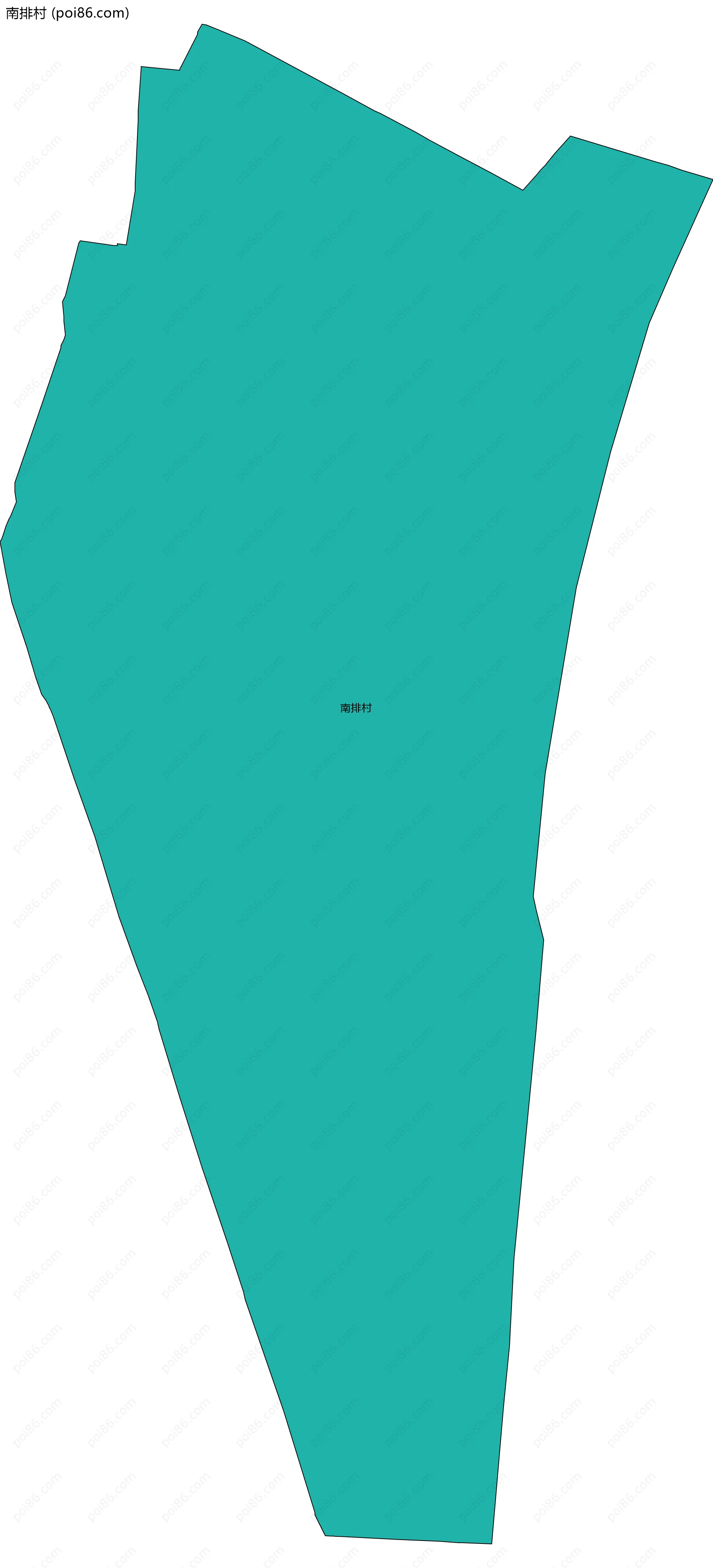 南排村边界地图