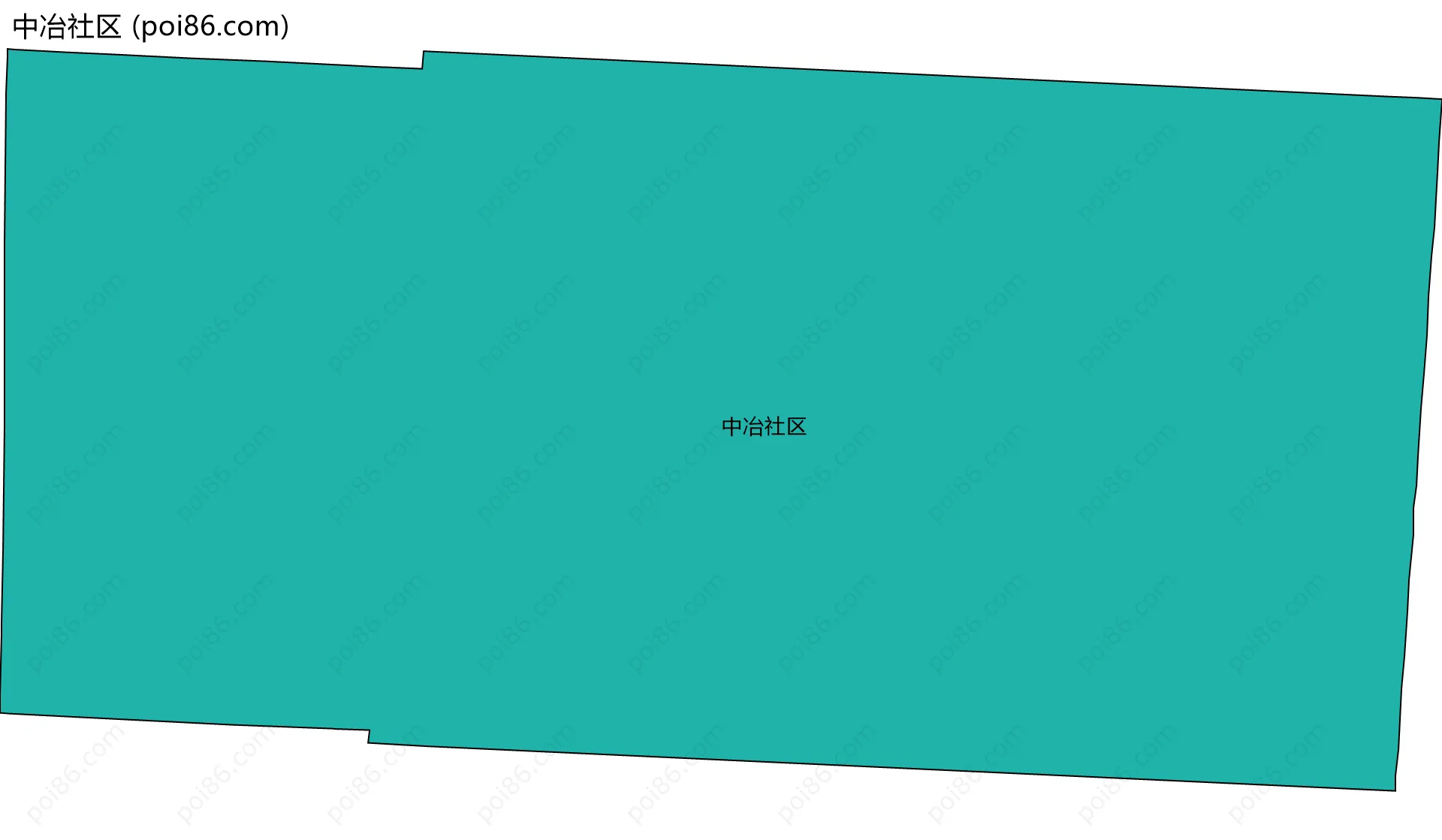 中冶社区边界地图